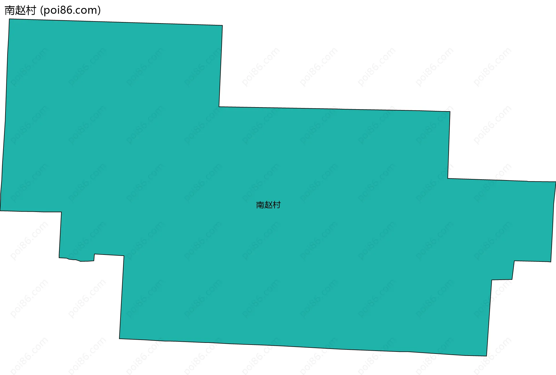 南赵村边界地图