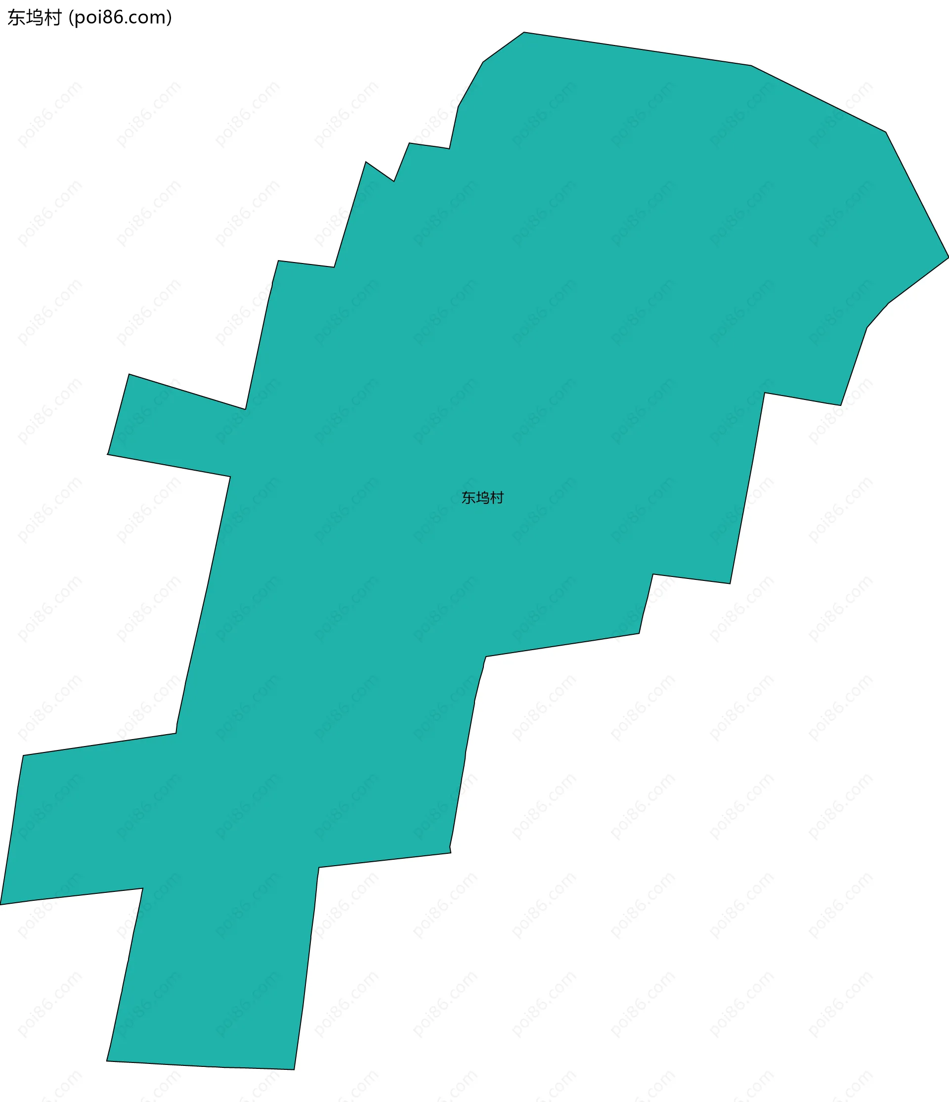 东坞村边界地图