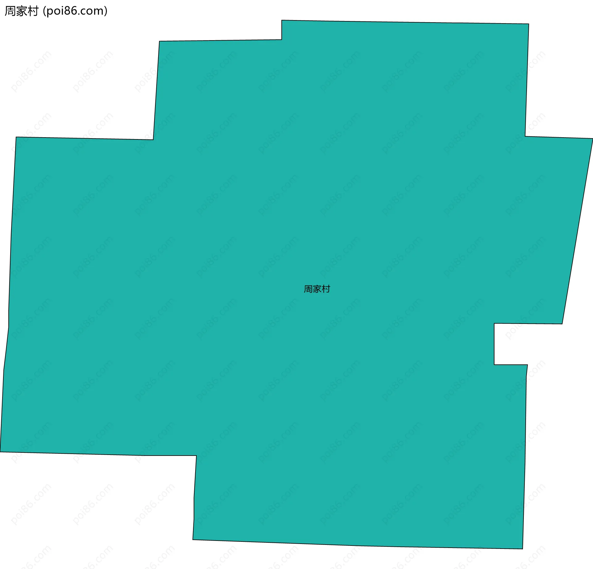 周家村边界地图