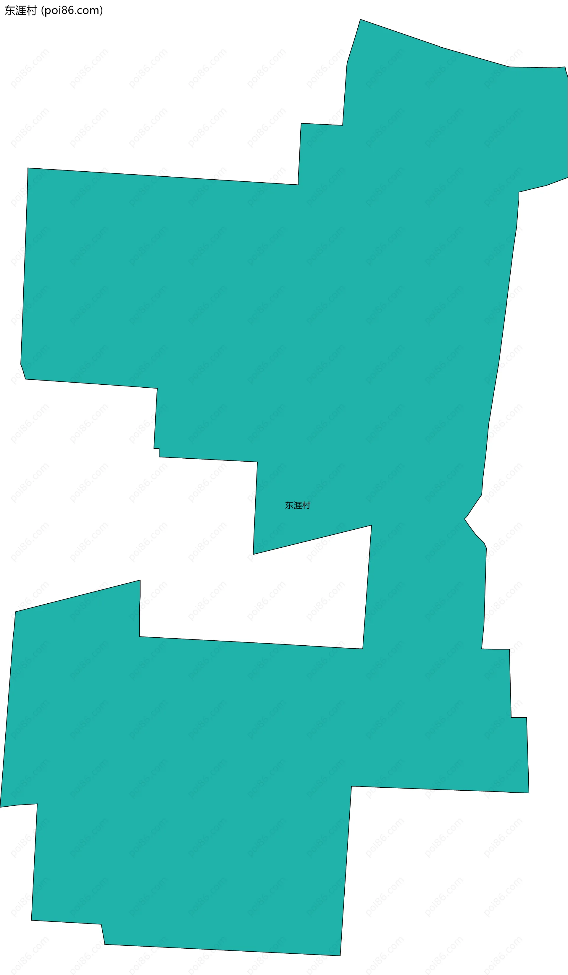 东涯村边界地图