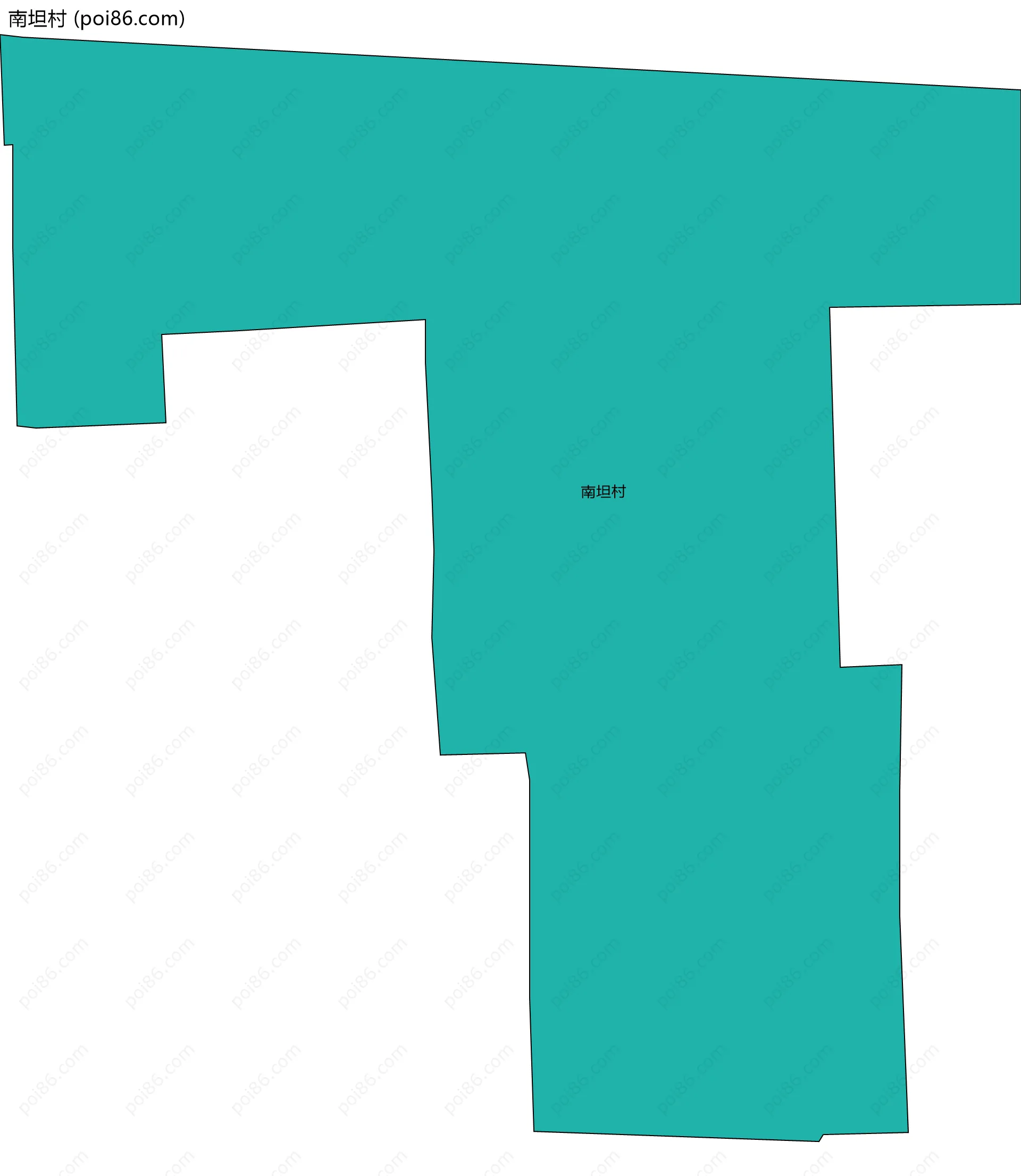 南坦村边界地图