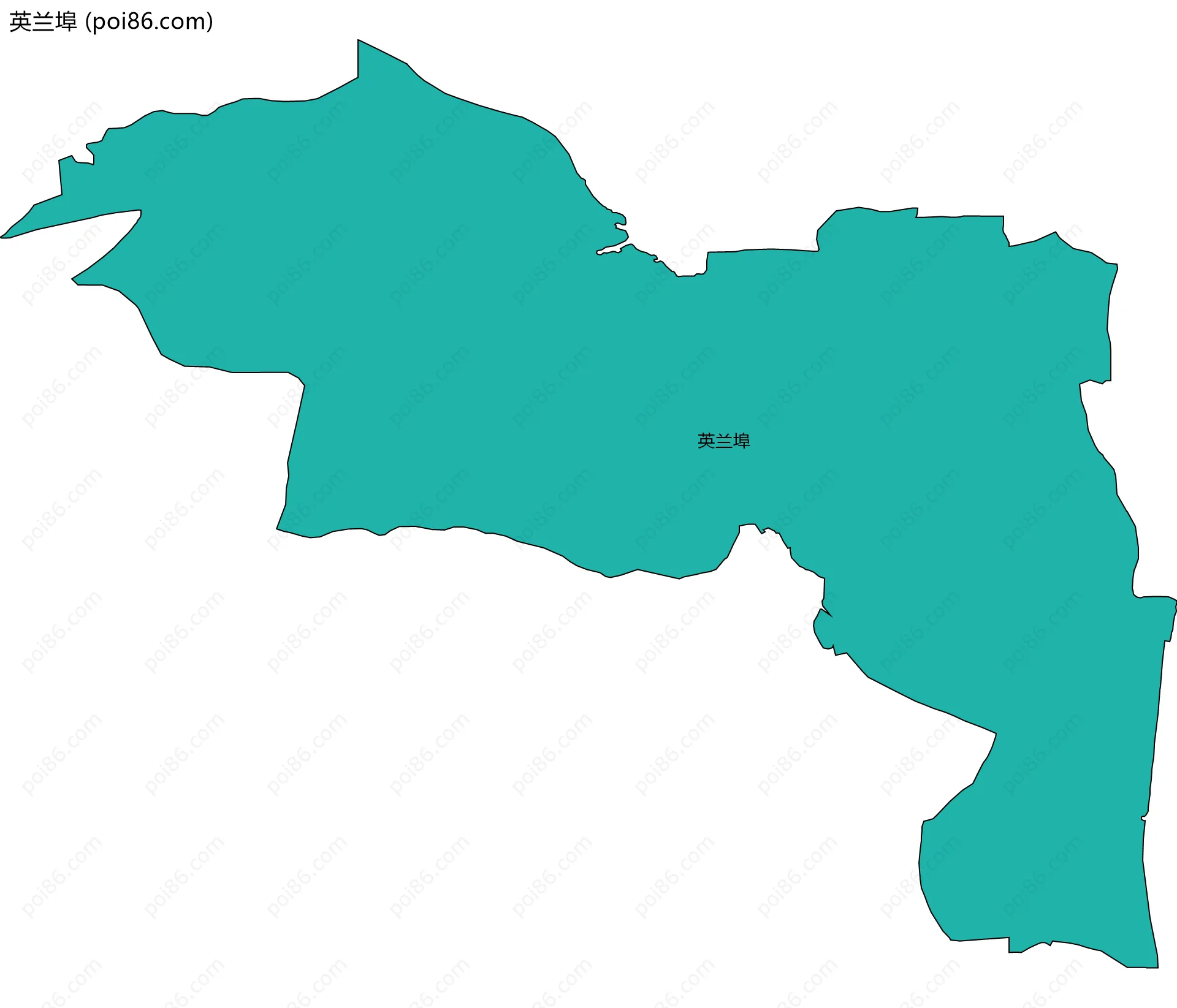 英兰埠边界地图