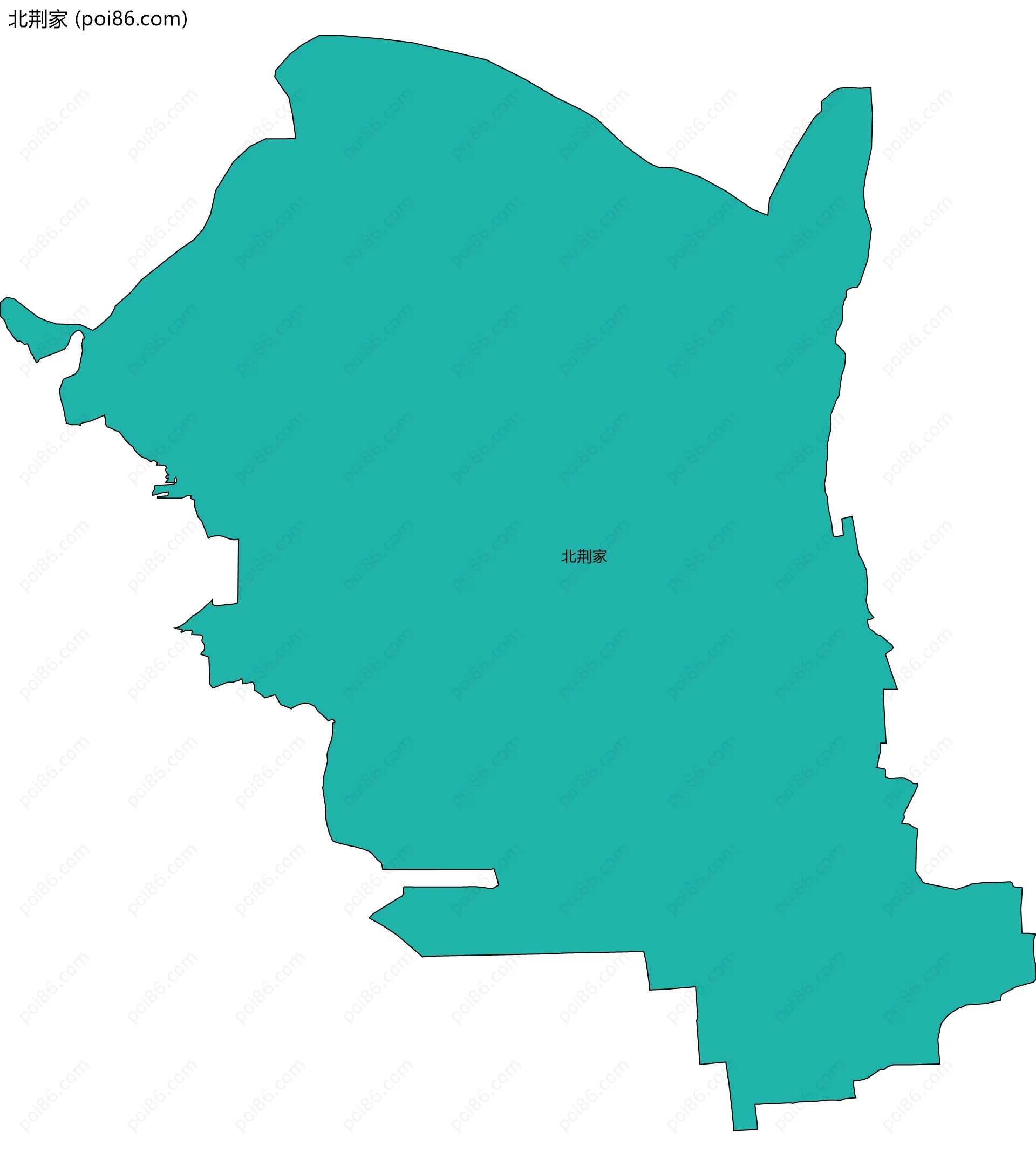 北荆家边界地图