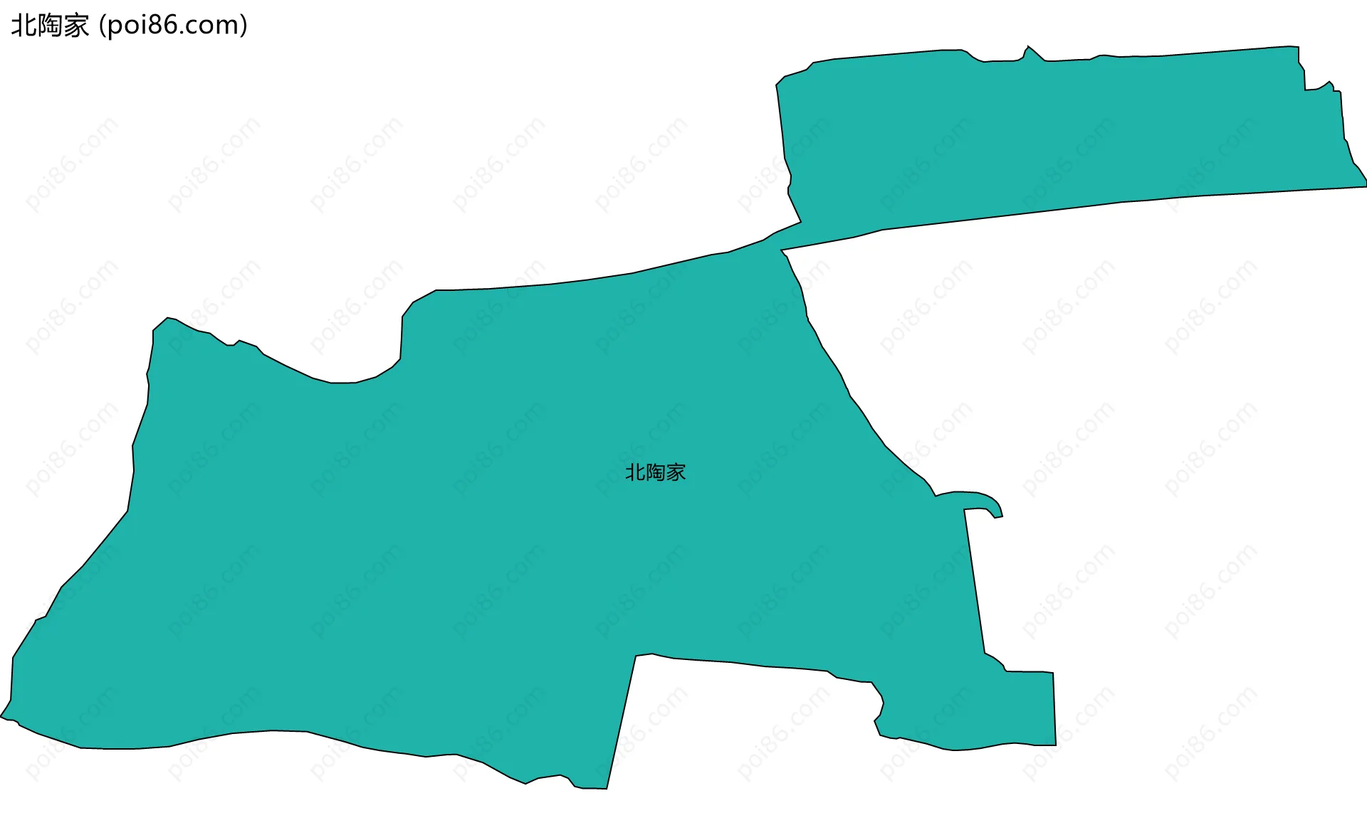 北陶家边界地图