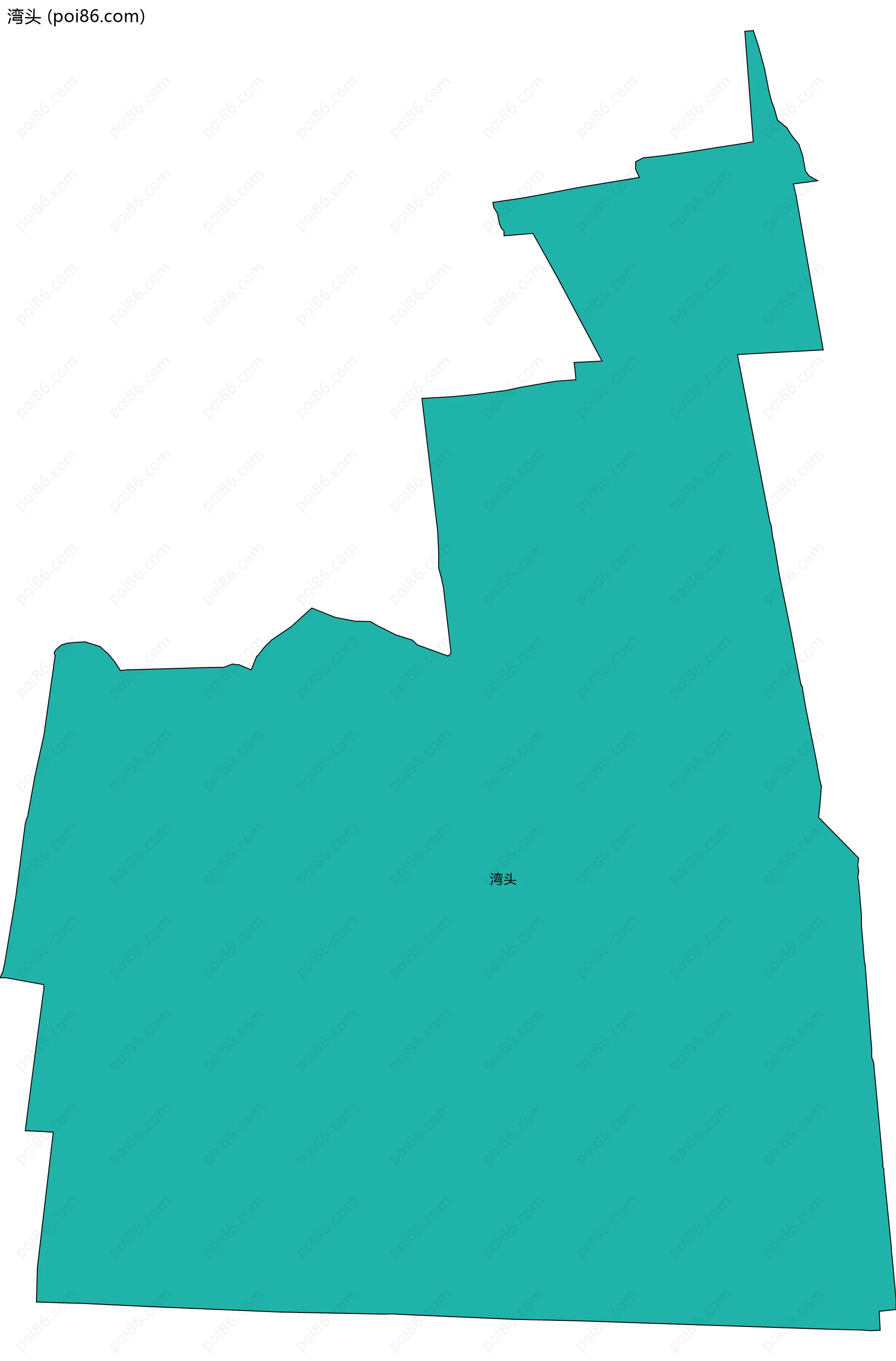 湾头边界地图
