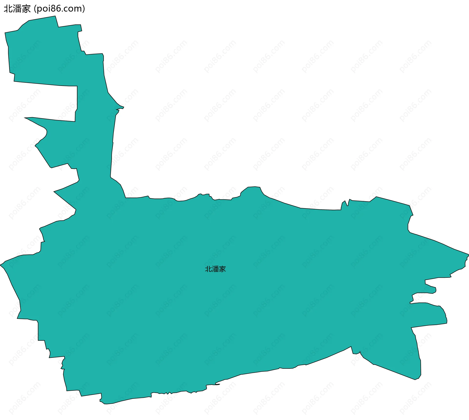 北潘家边界地图