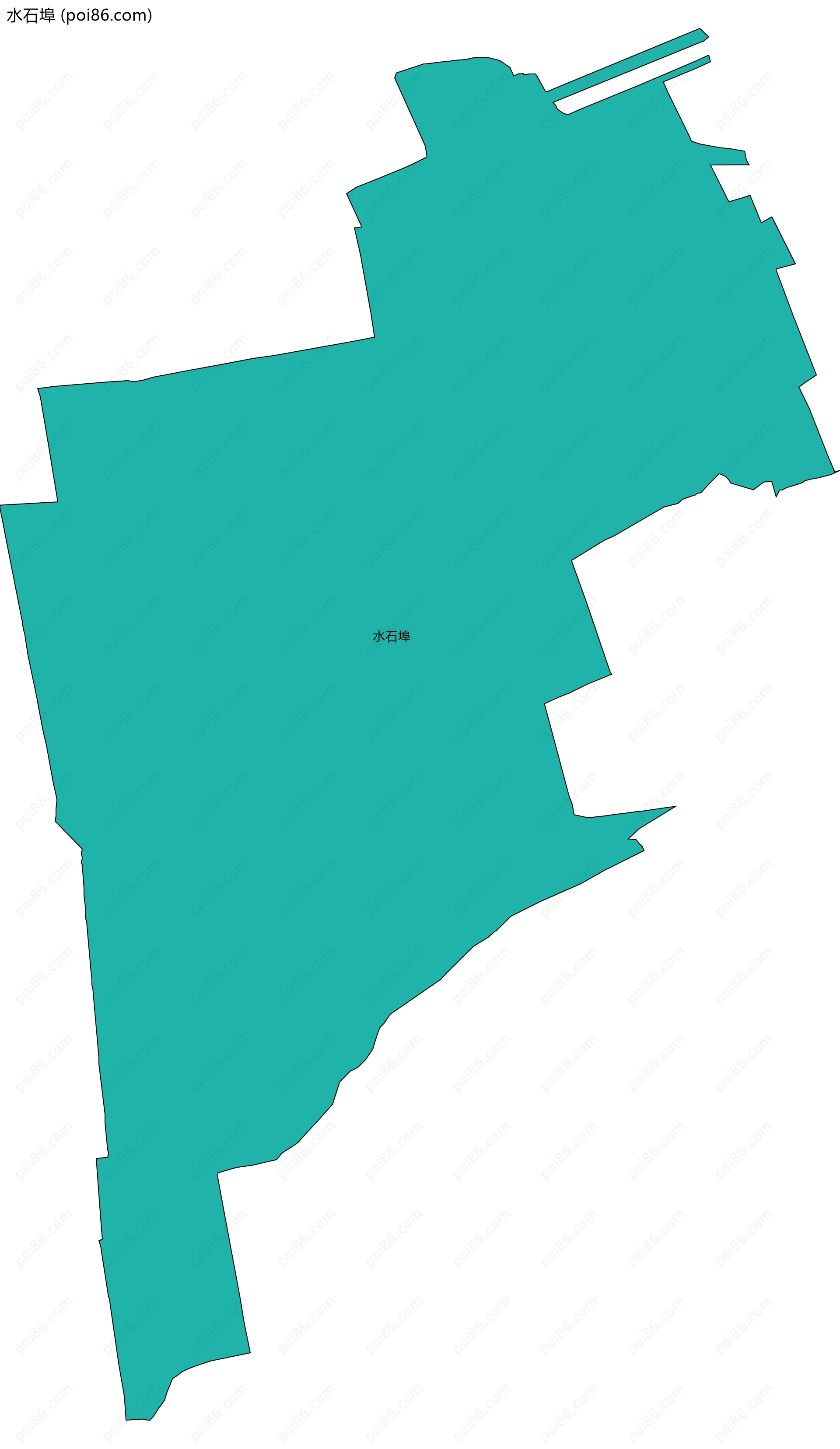 水石埠边界地图