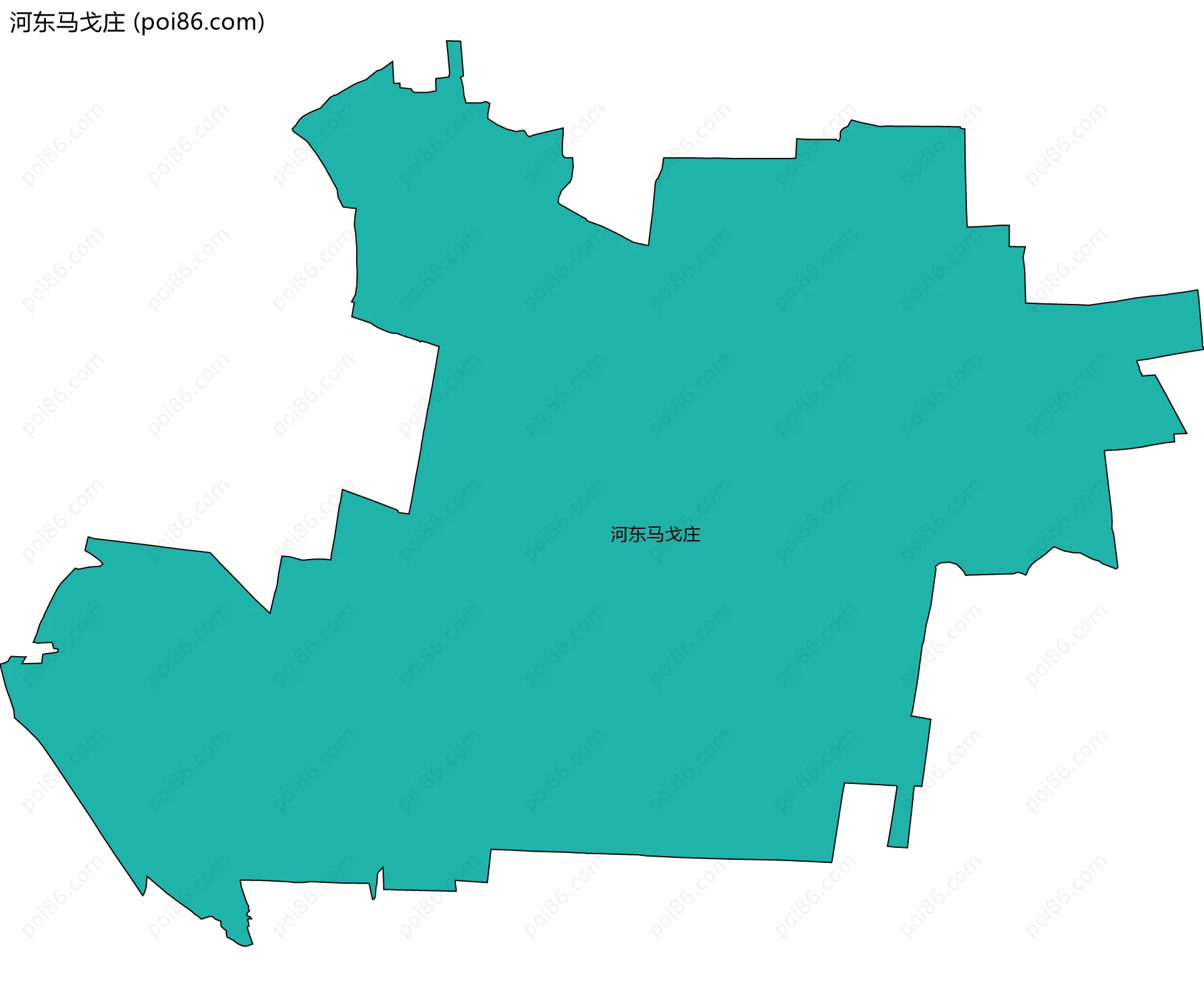 河东马戈庄边界地图