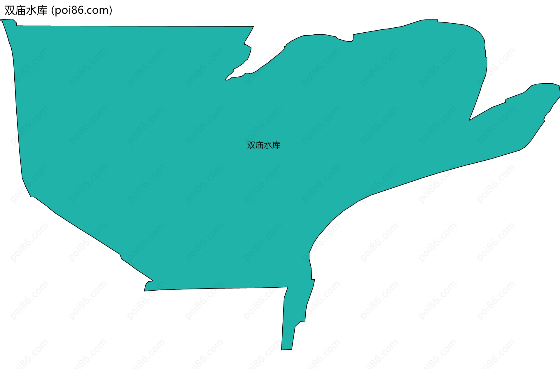 双庙水库边界地图