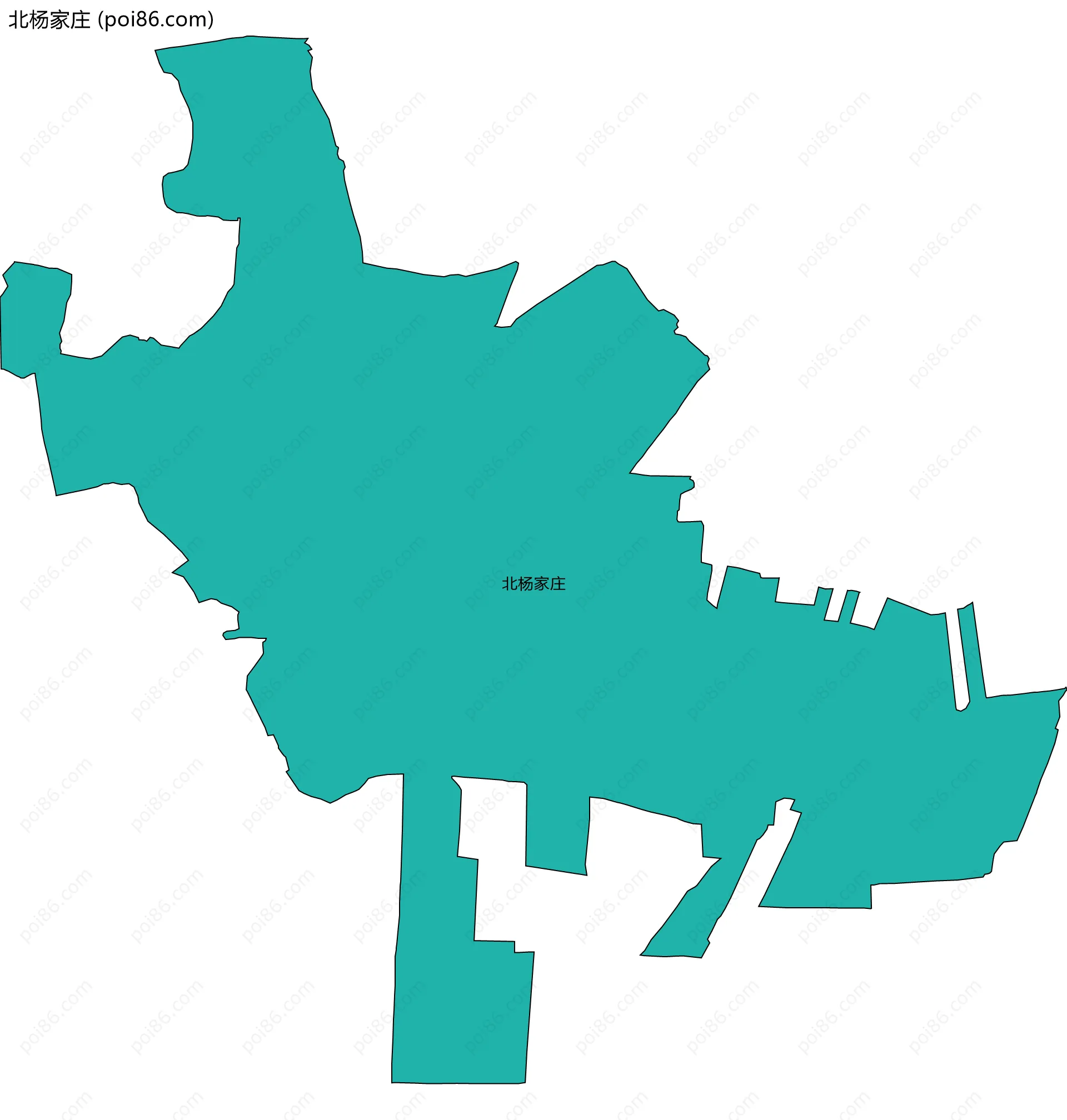 北杨家庄边界地图