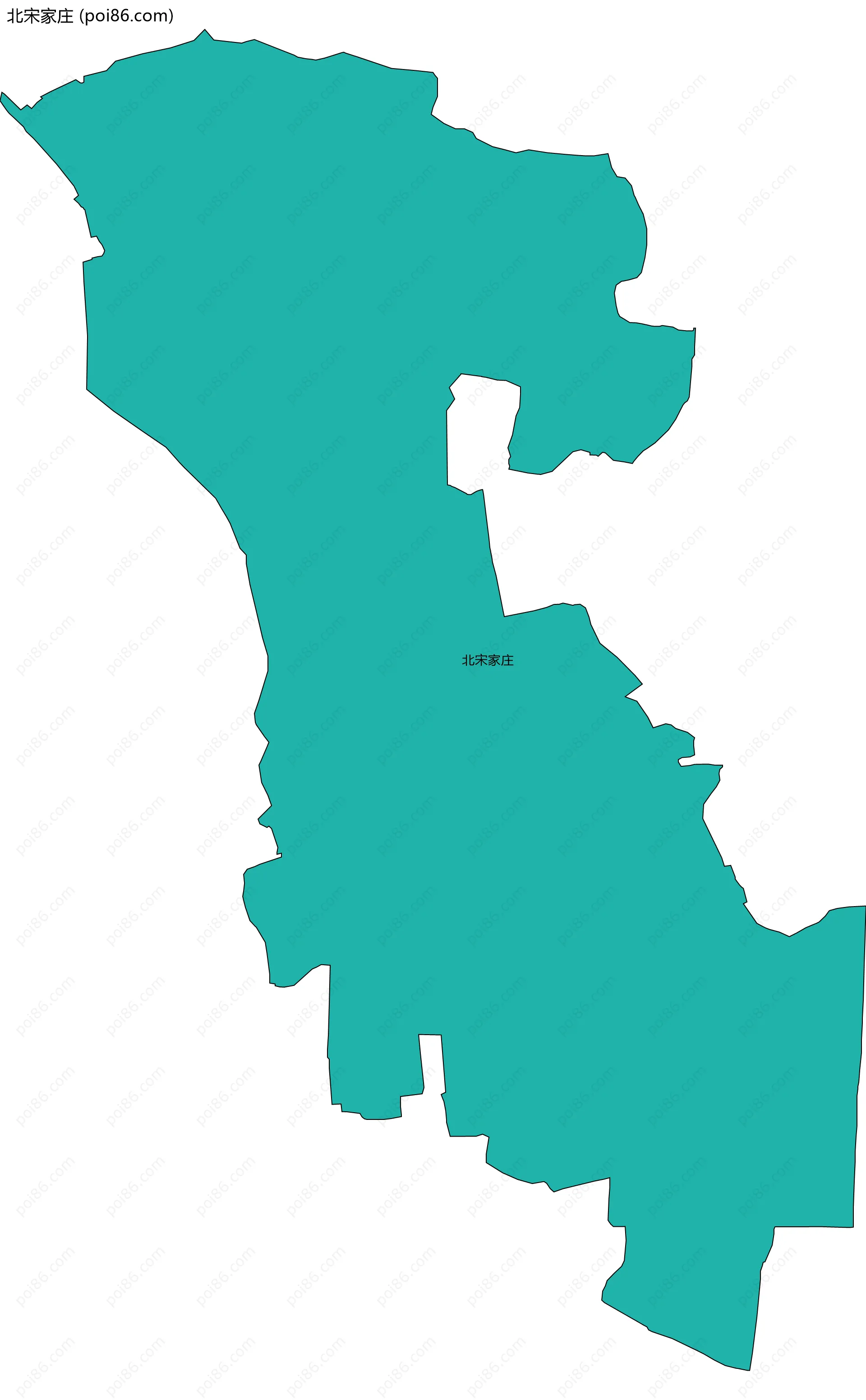 北宋家庄边界地图