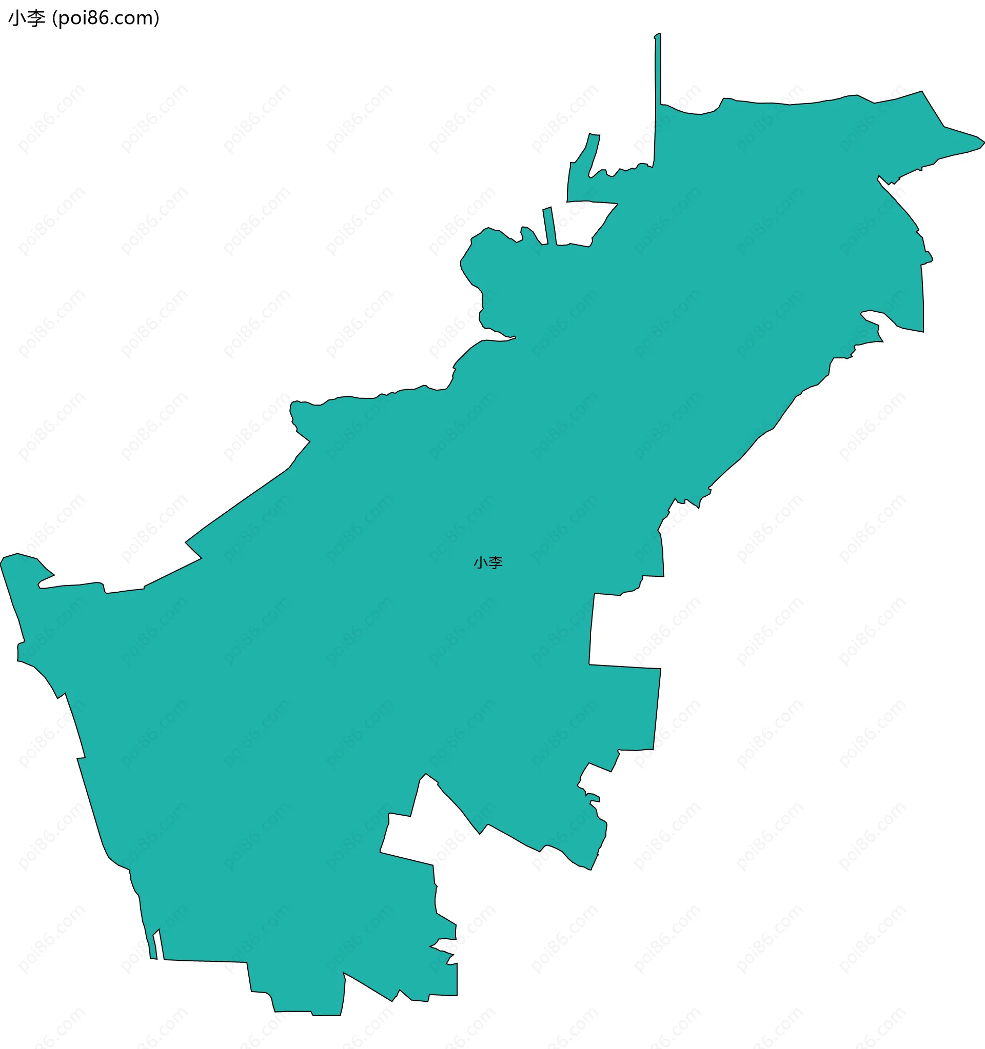 小李边界地图