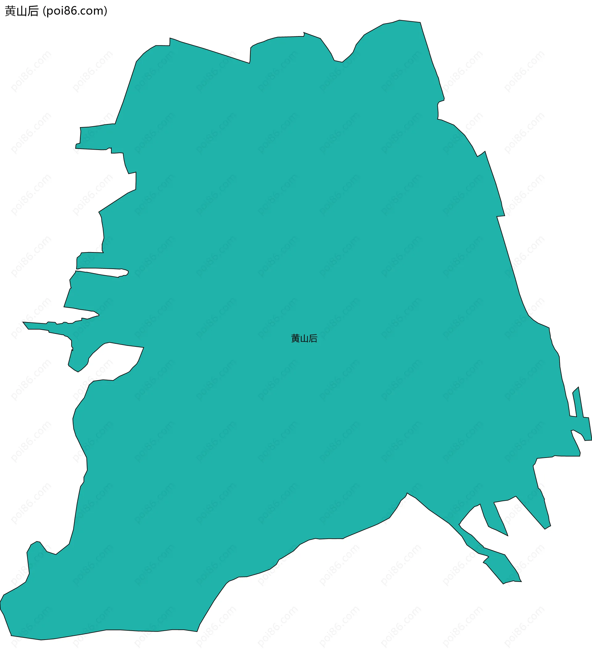 黄山后边界地图