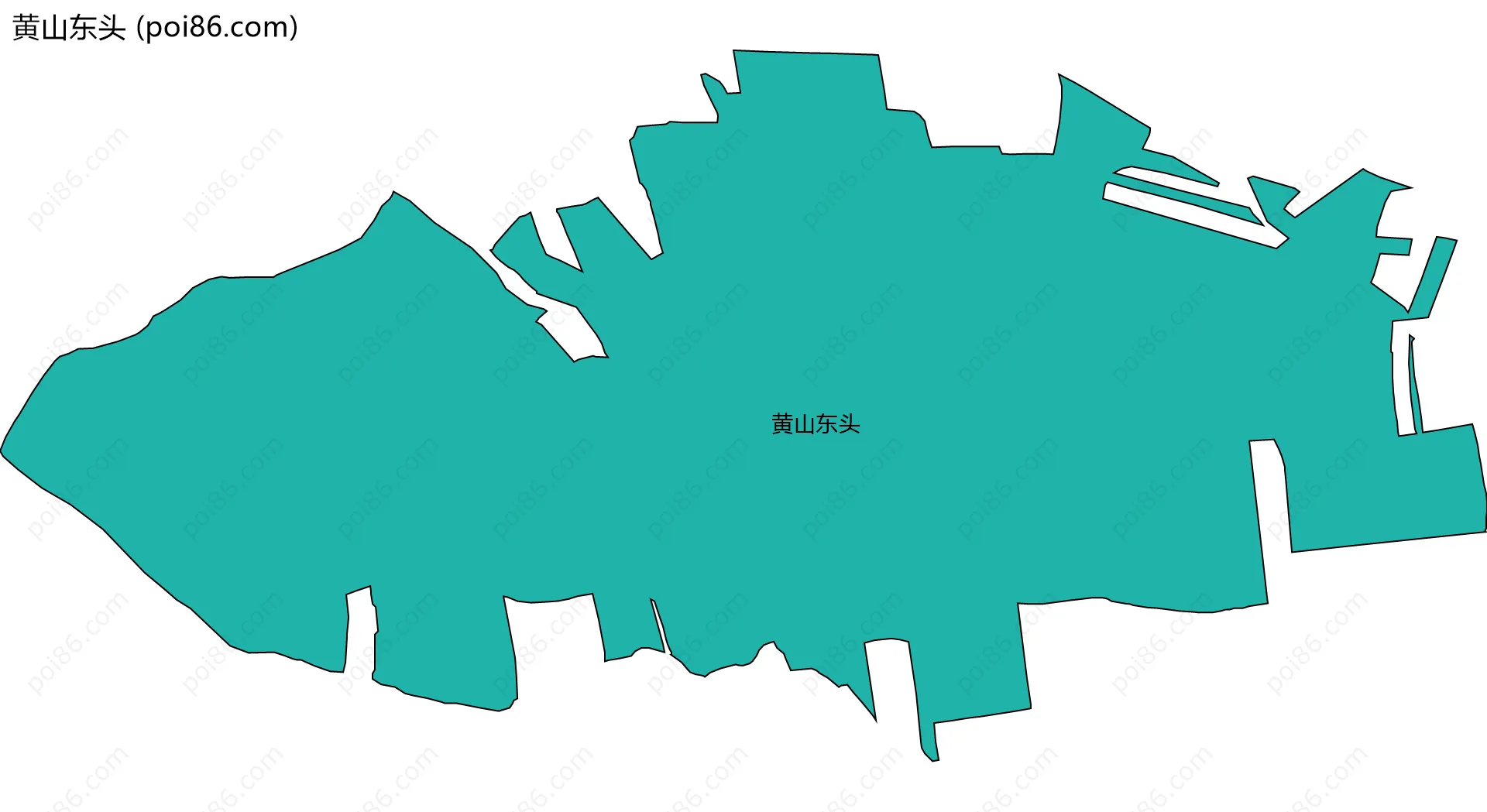 黄山东头边界地图