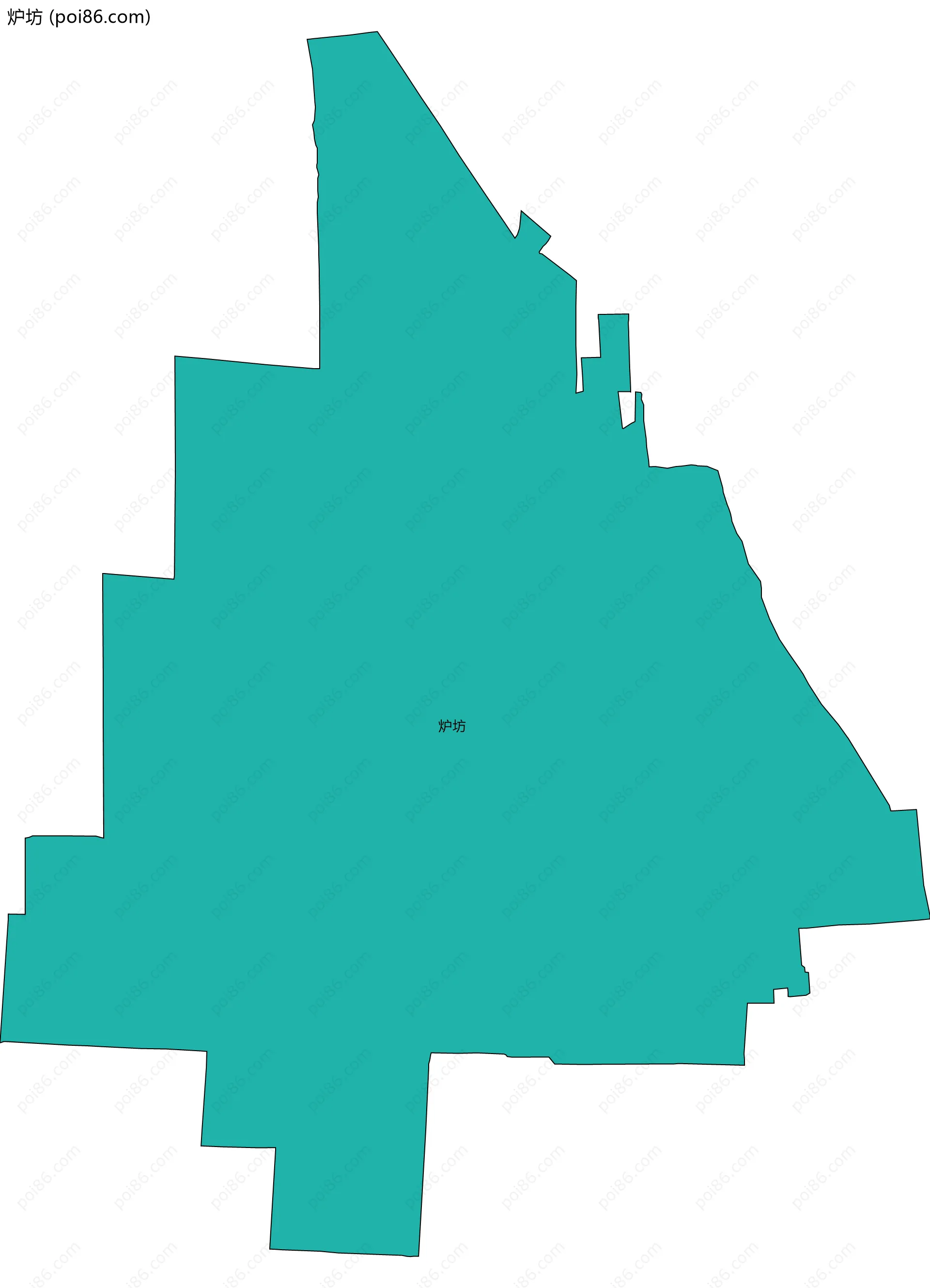 炉坊边界地图
