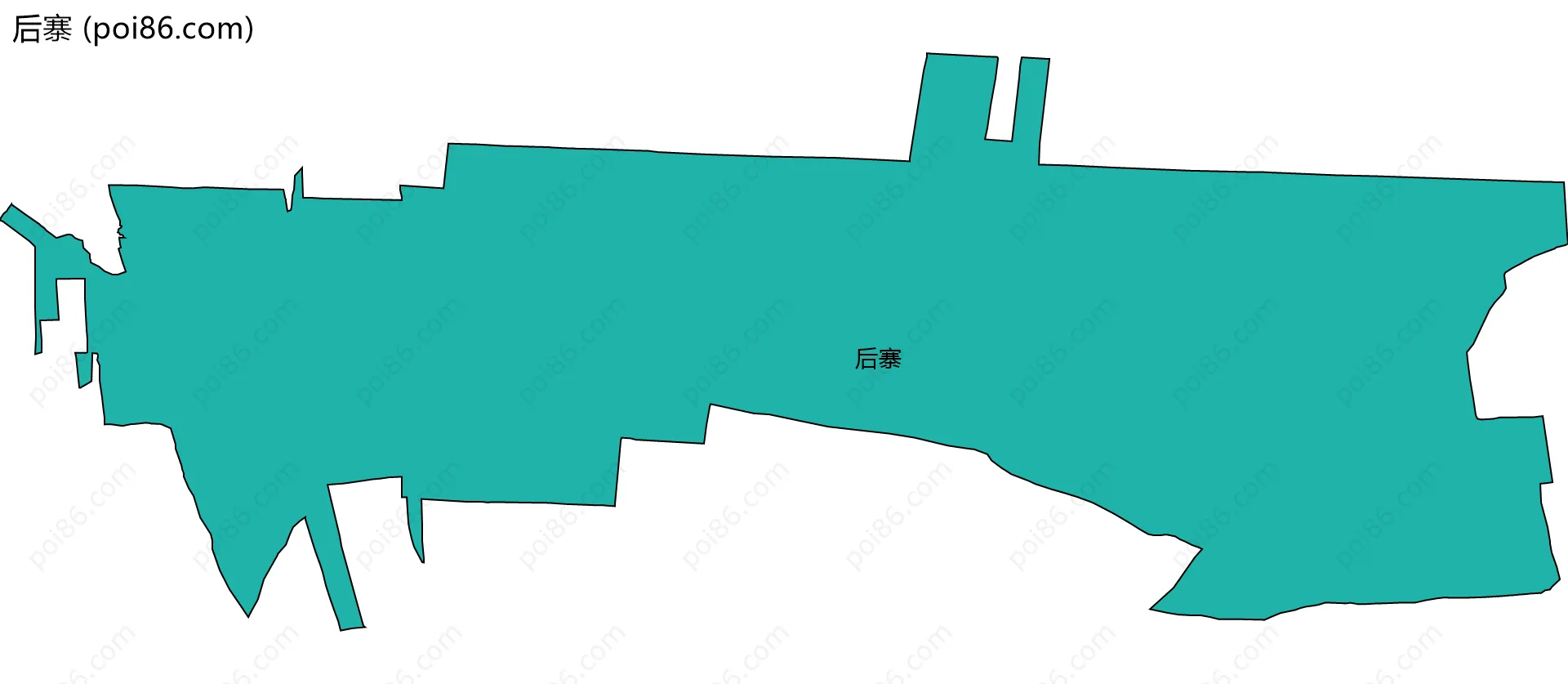 后寨边界地图