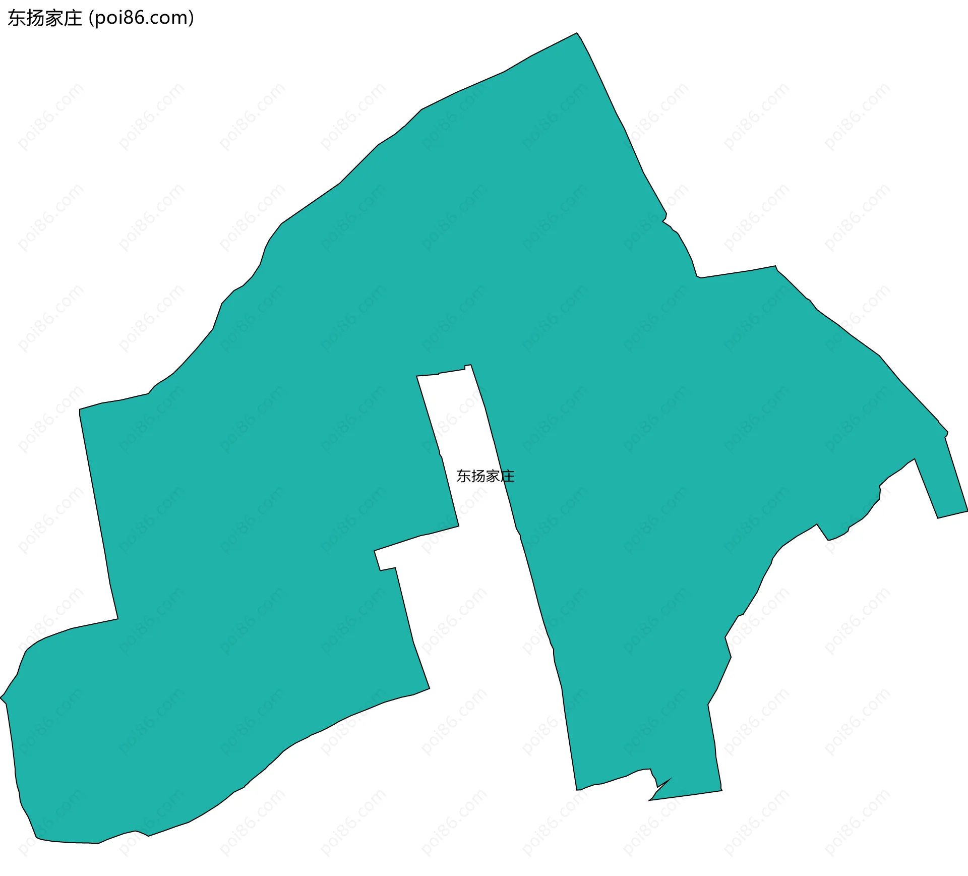 东扬家庄边界地图