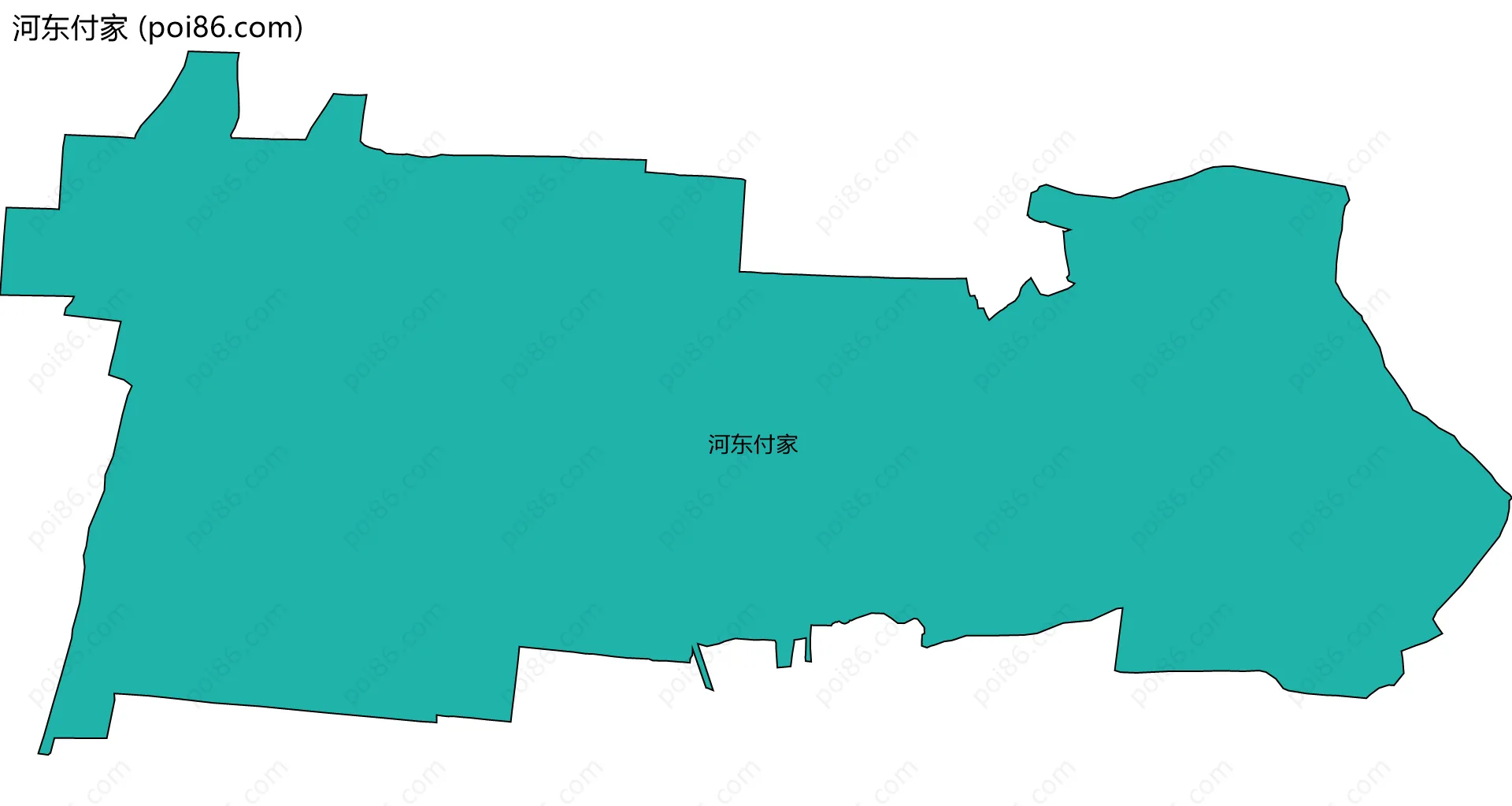 河东付家边界地图