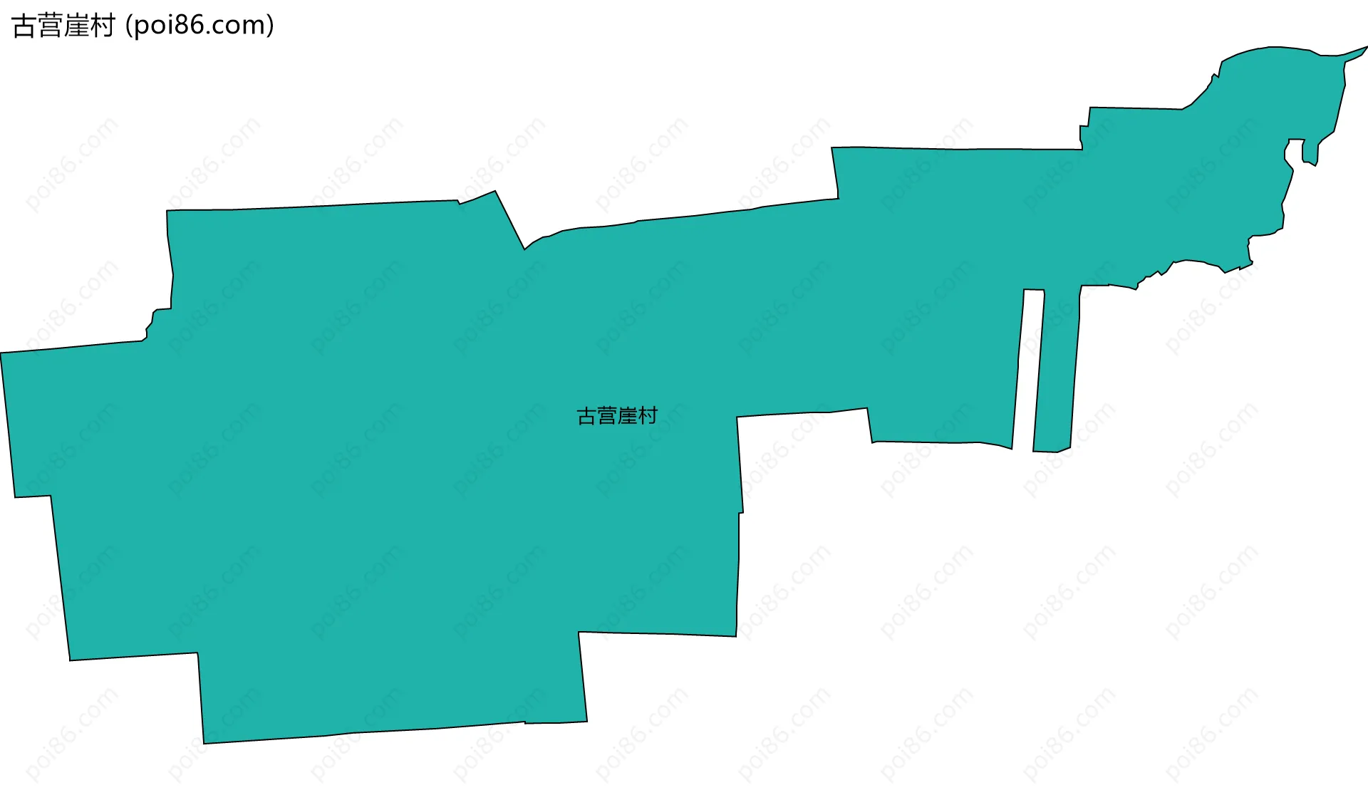 古营崖村边界地图