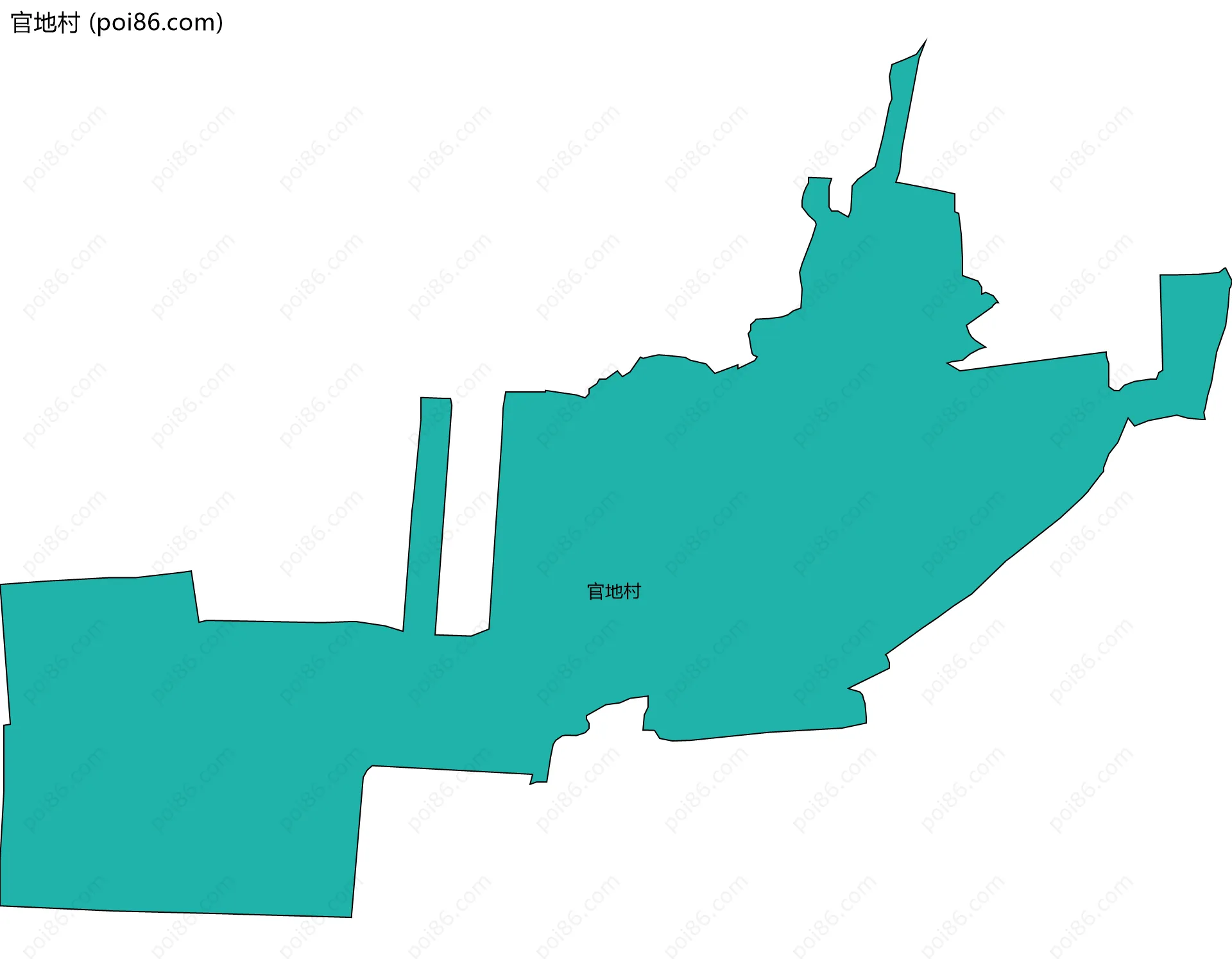官地村边界地图