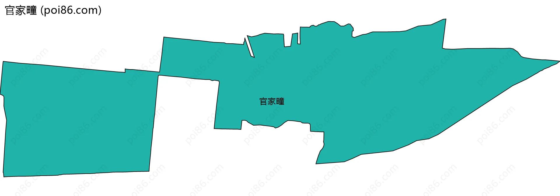 官家疃边界地图