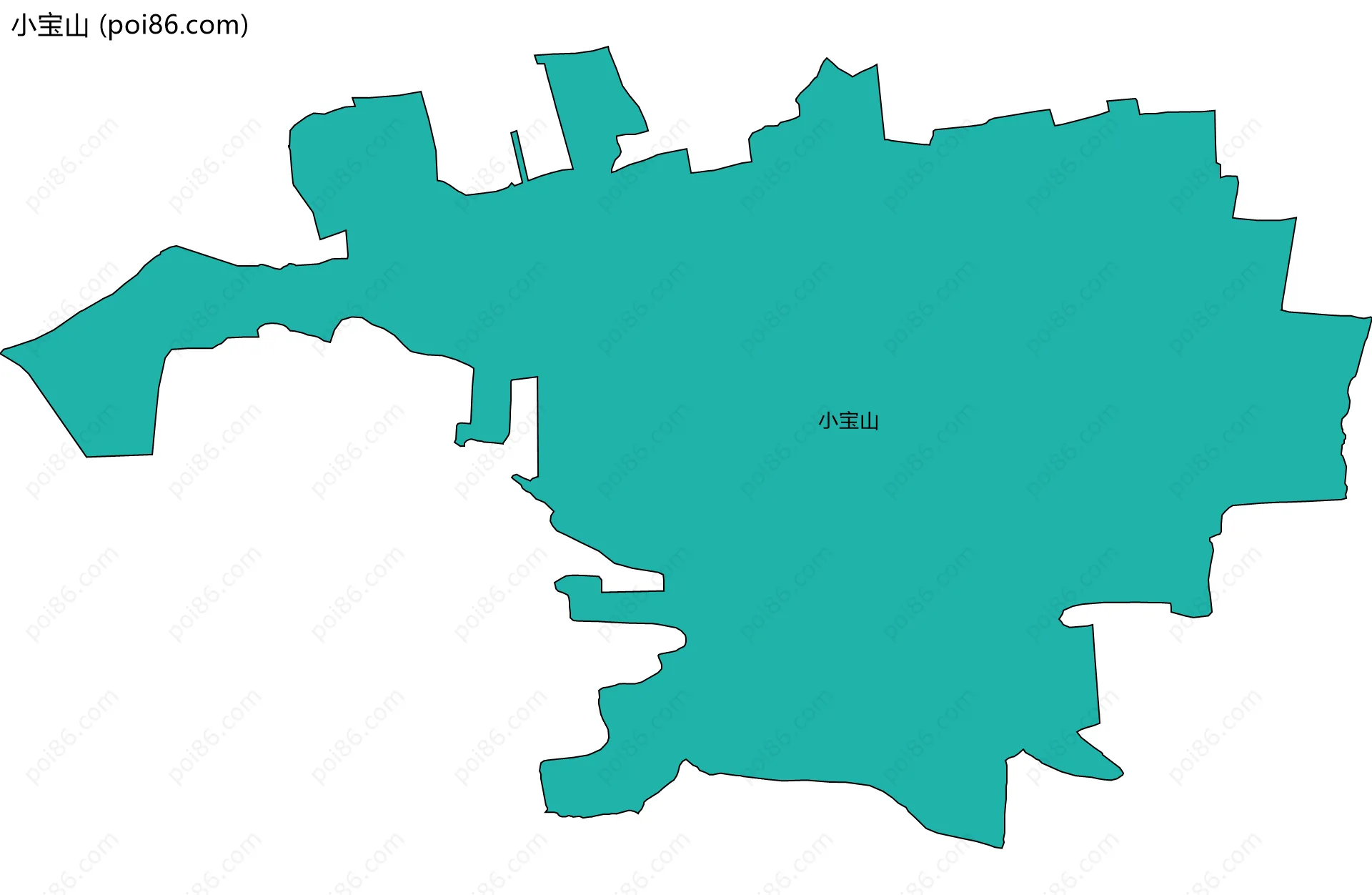 小宝山边界地图