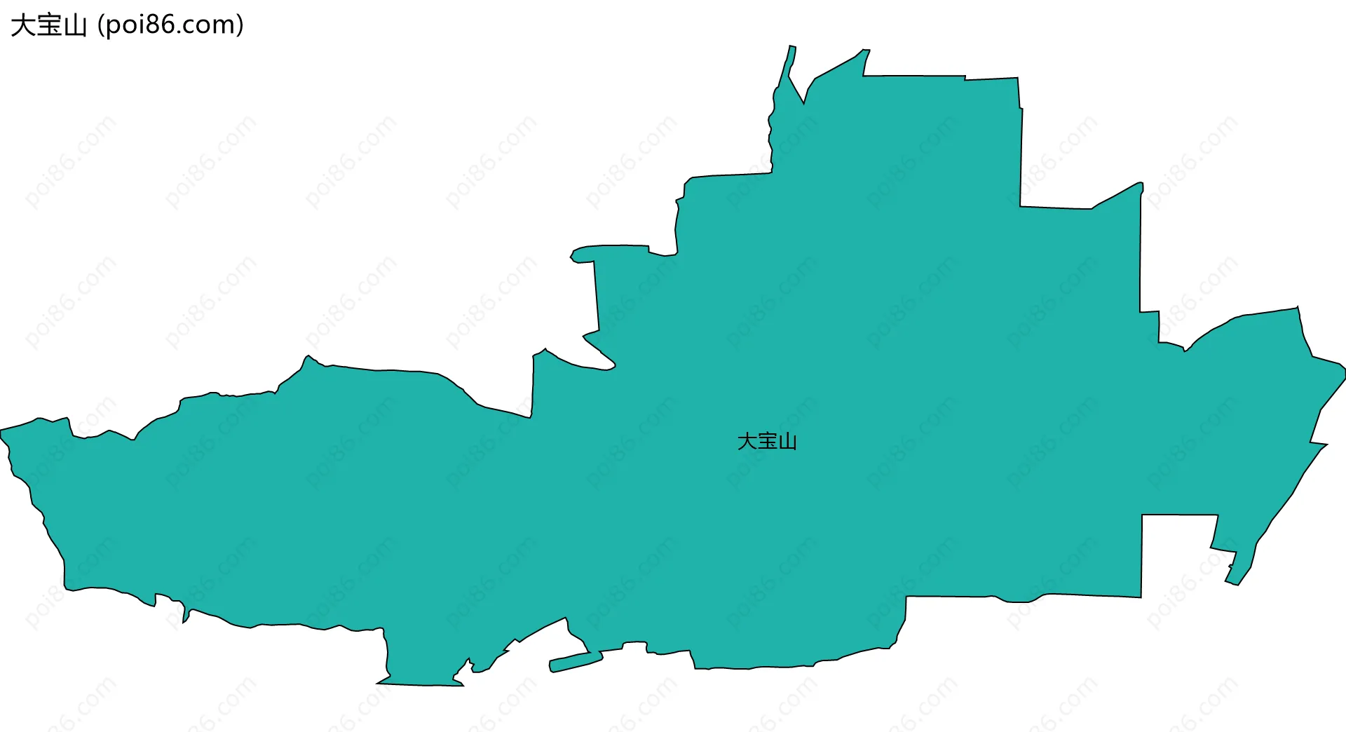 大宝山边界地图