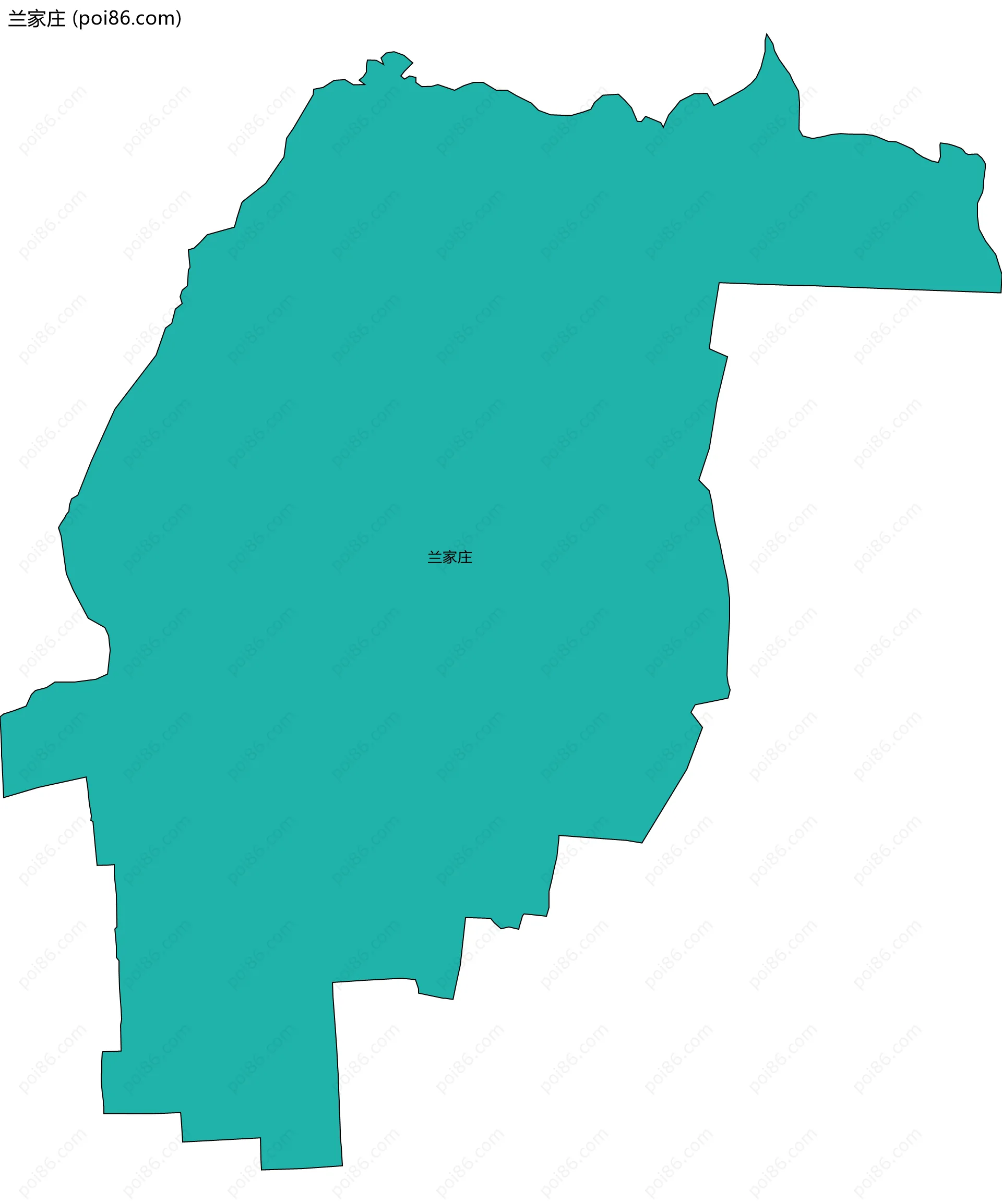 兰家庄边界地图