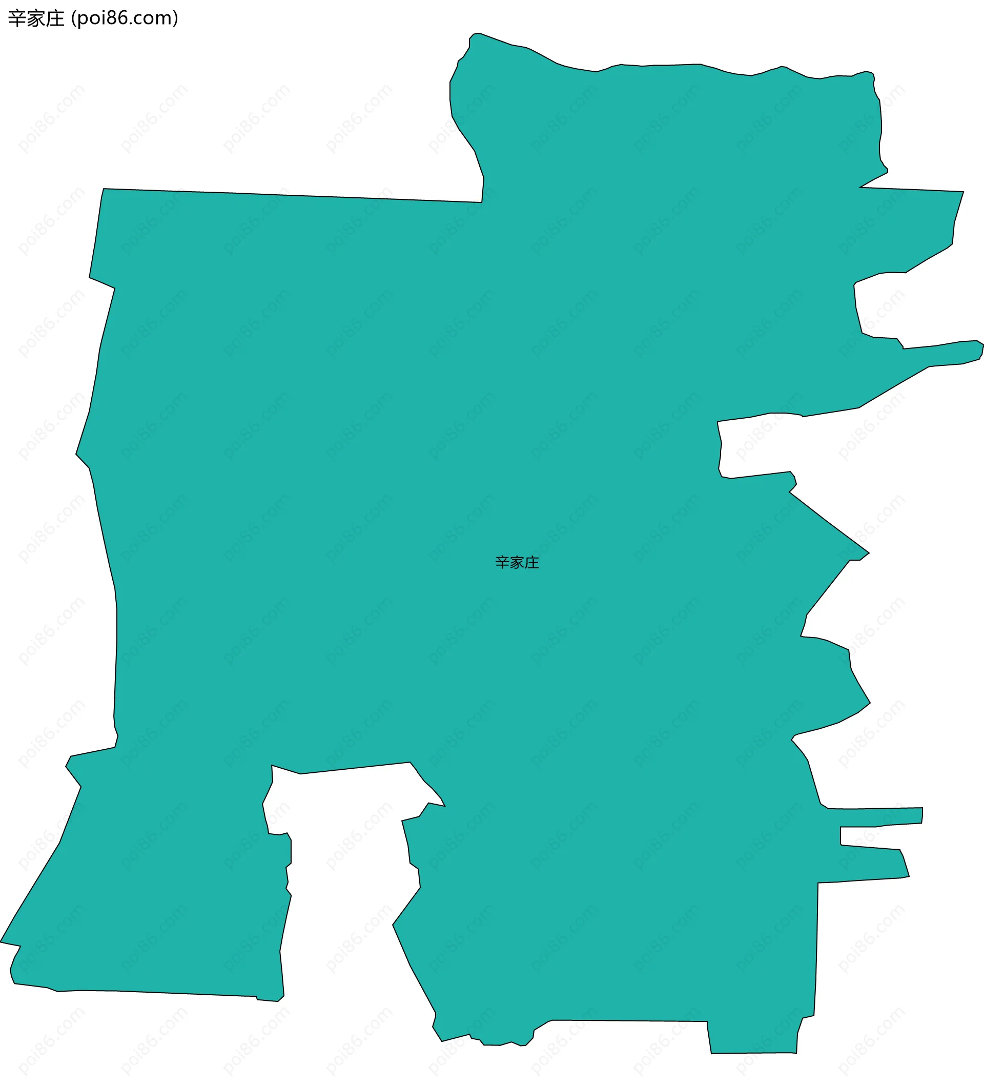 辛家庄边界地图