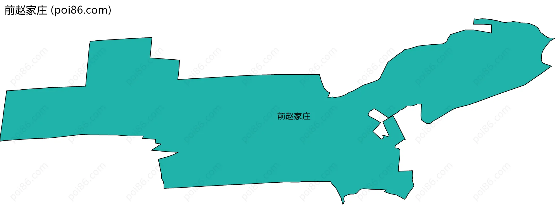 前赵家庄边界地图