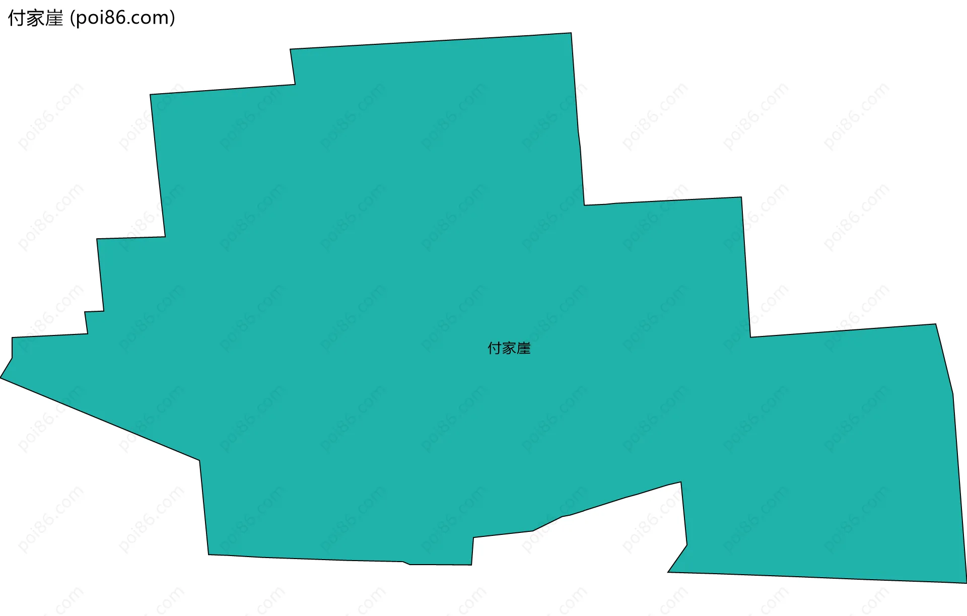 付家崖边界地图