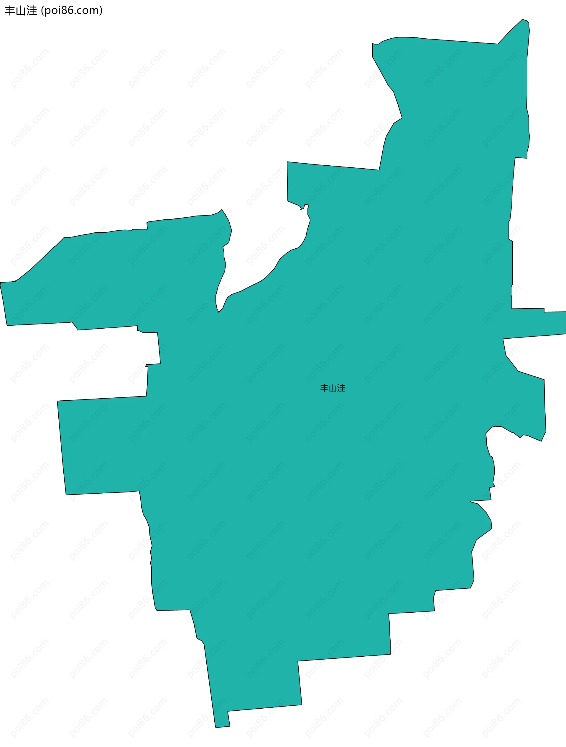 丰山洼边界地图