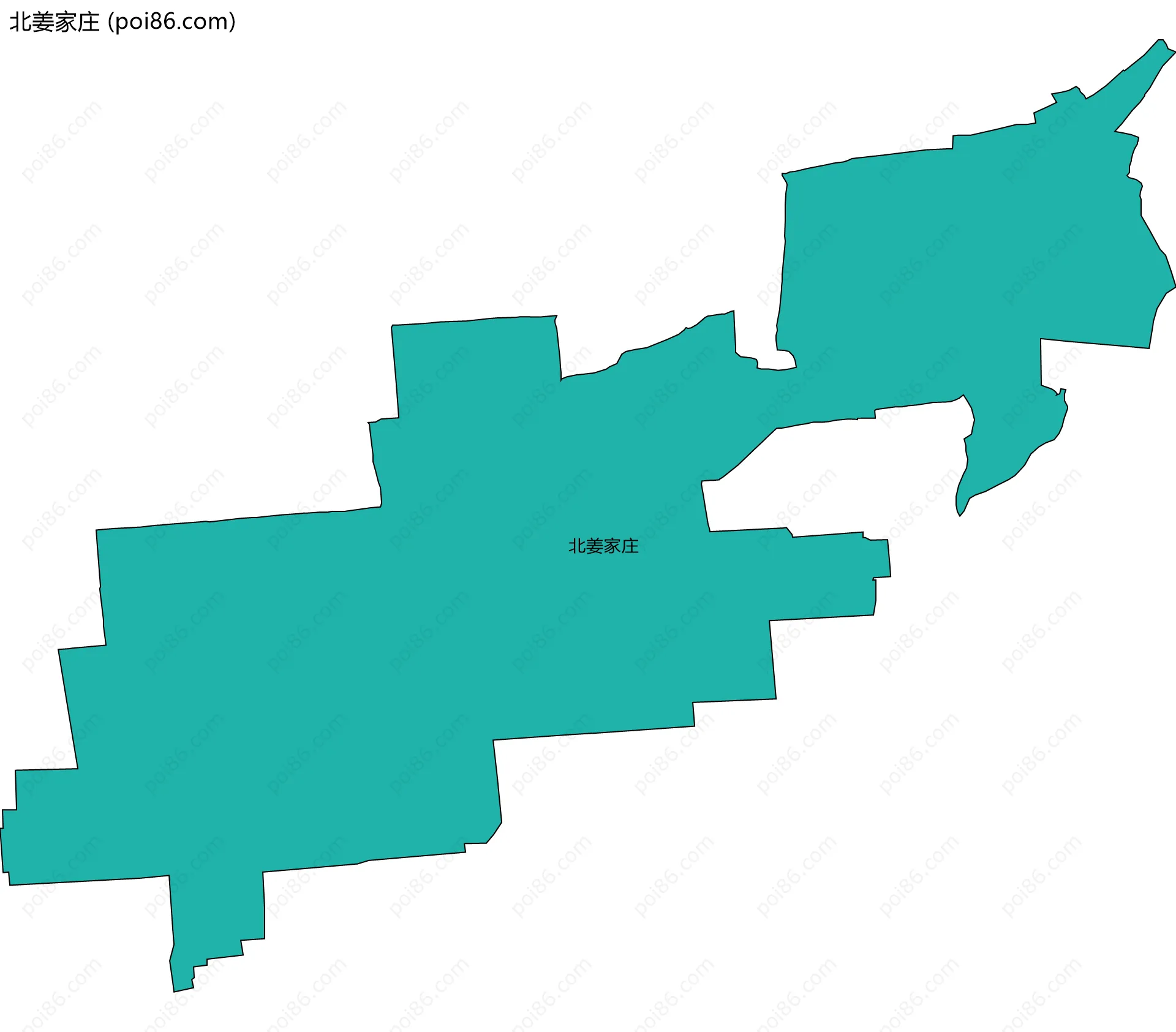 北姜家庄边界地图