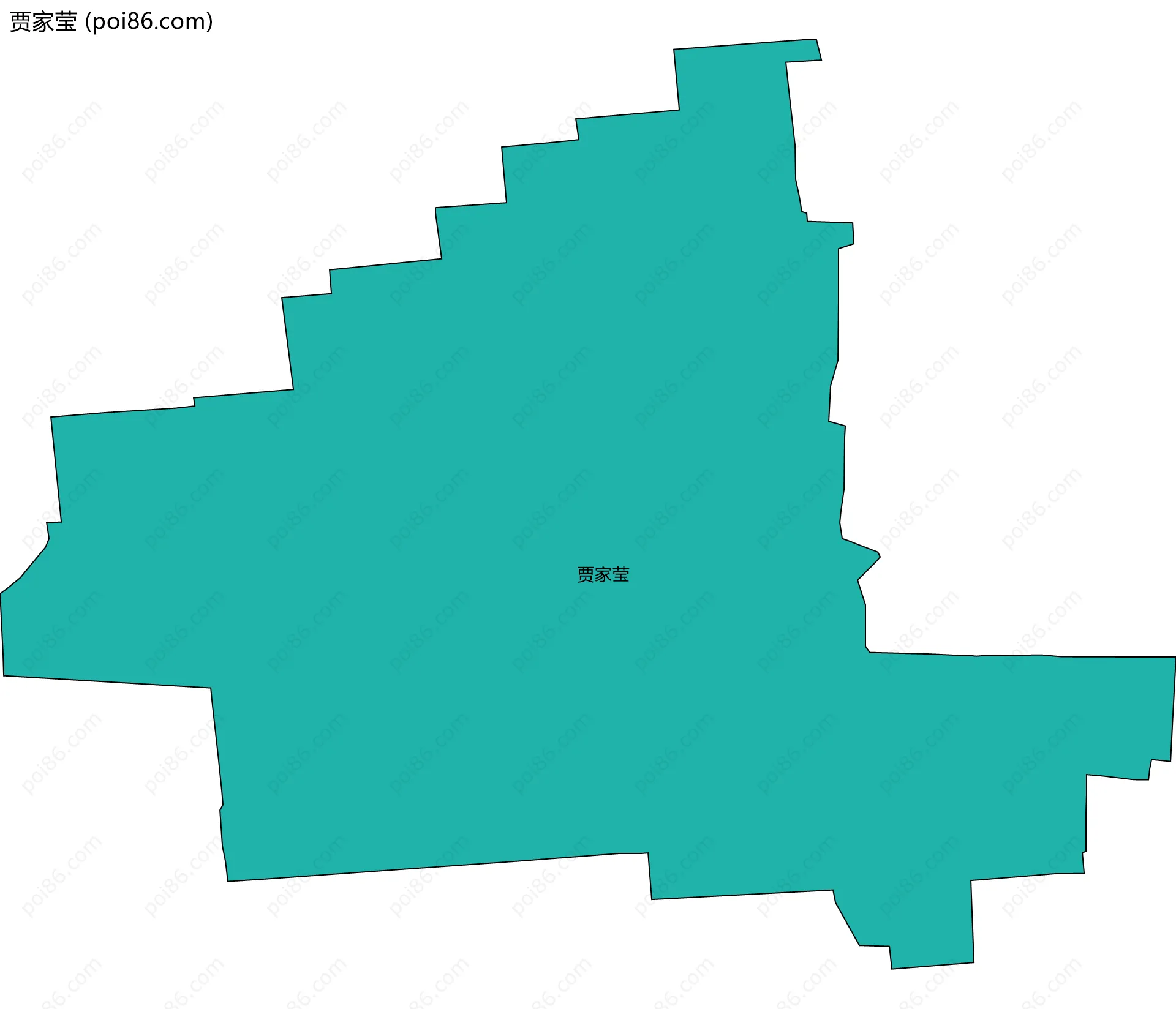 贾家莹边界地图