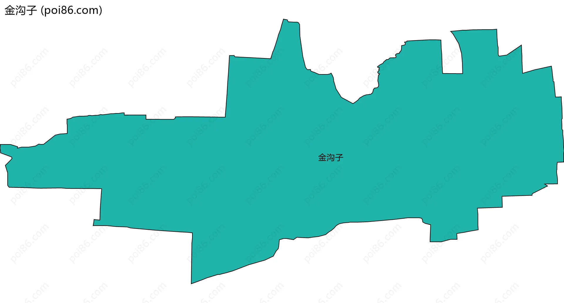 金沟子边界地图