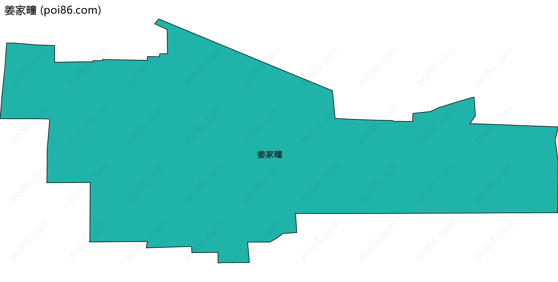 姜家疃边界地图