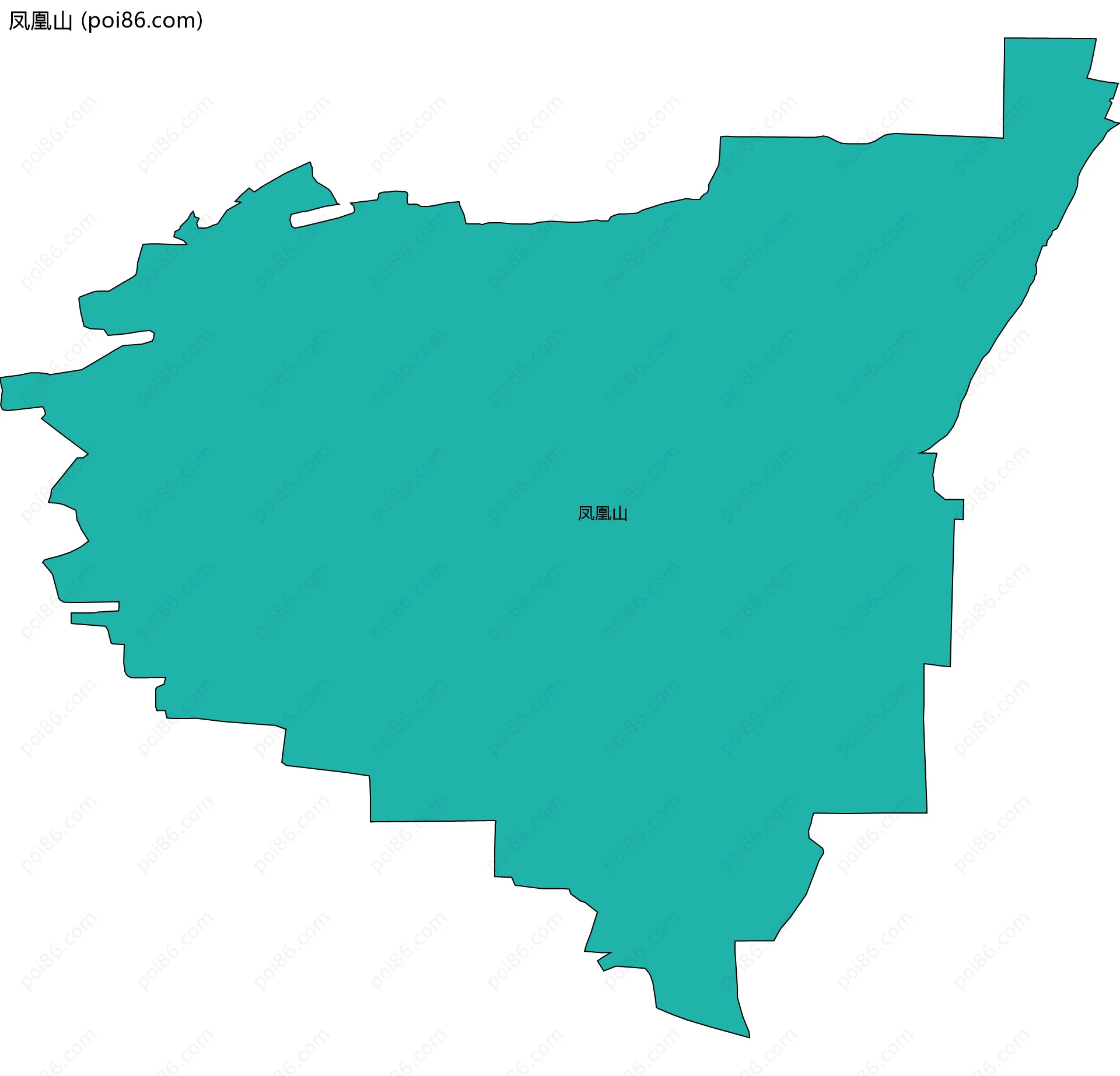 凤凰山边界地图
