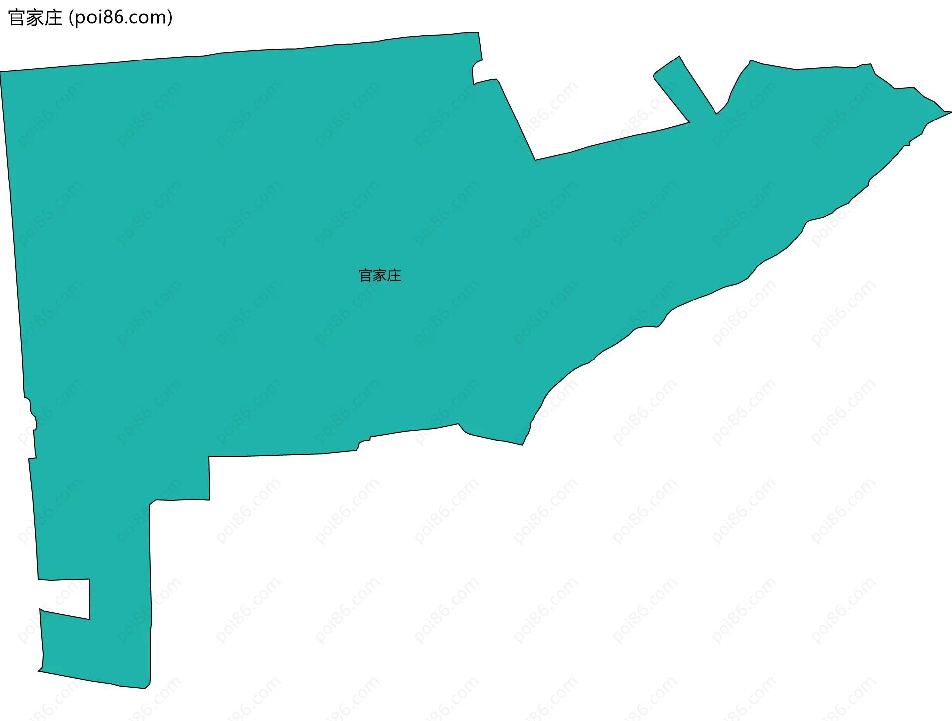 官家庄边界地图