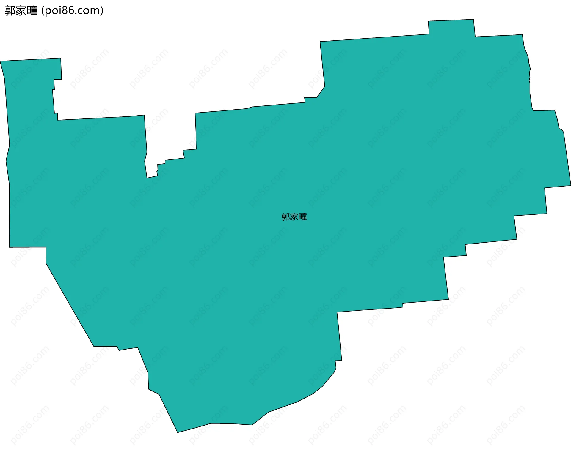 郭家疃边界地图