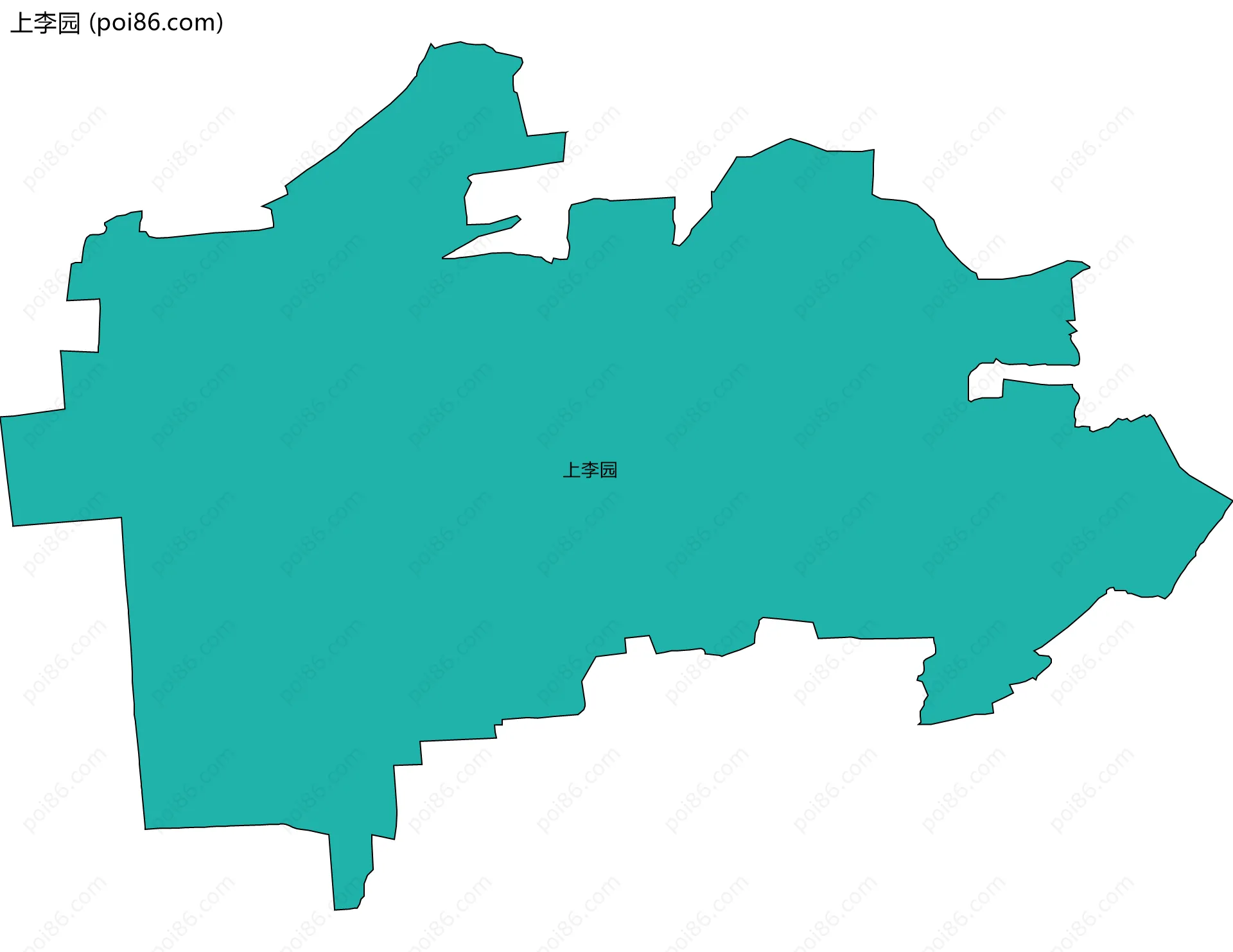 上李园边界地图