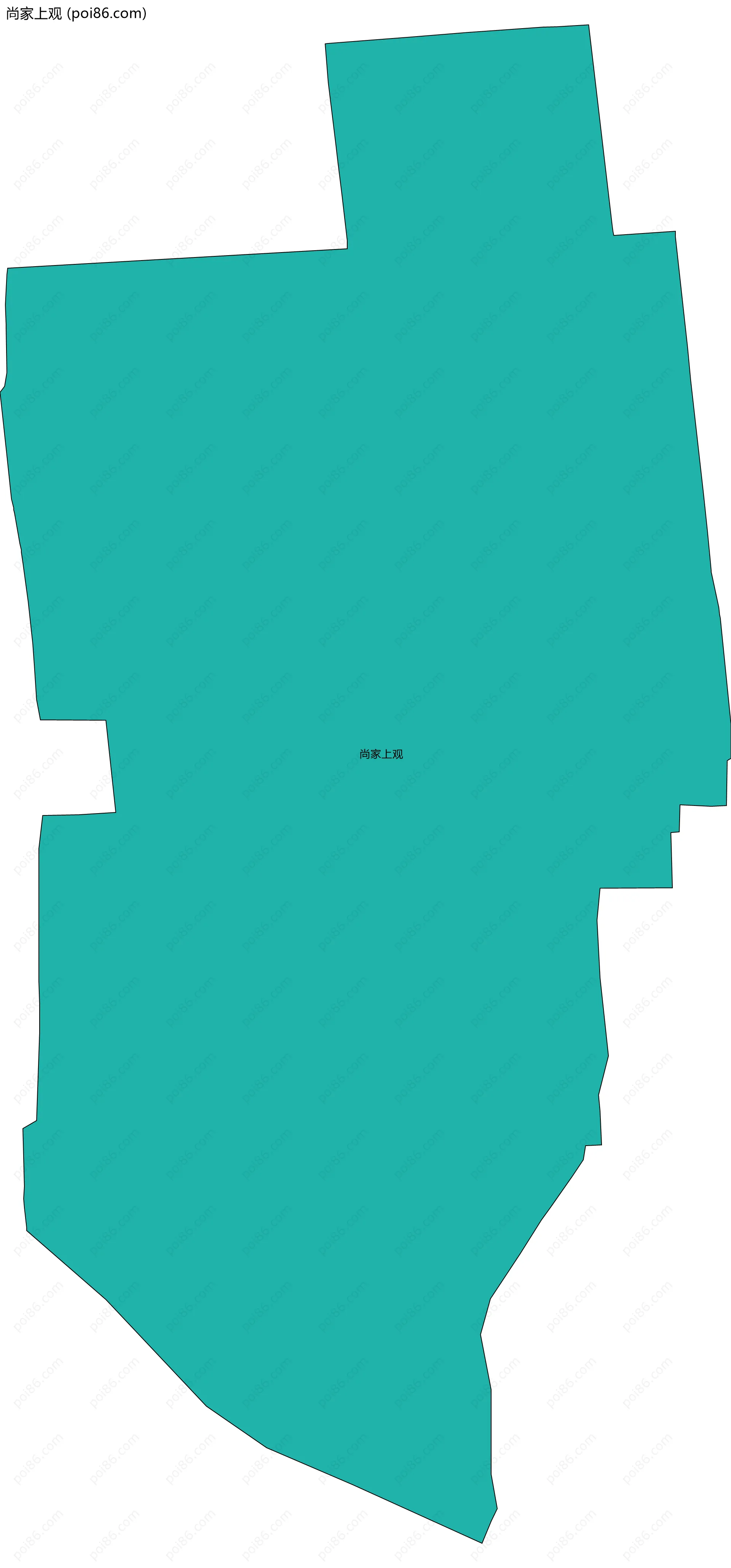 尚家上观边界地图