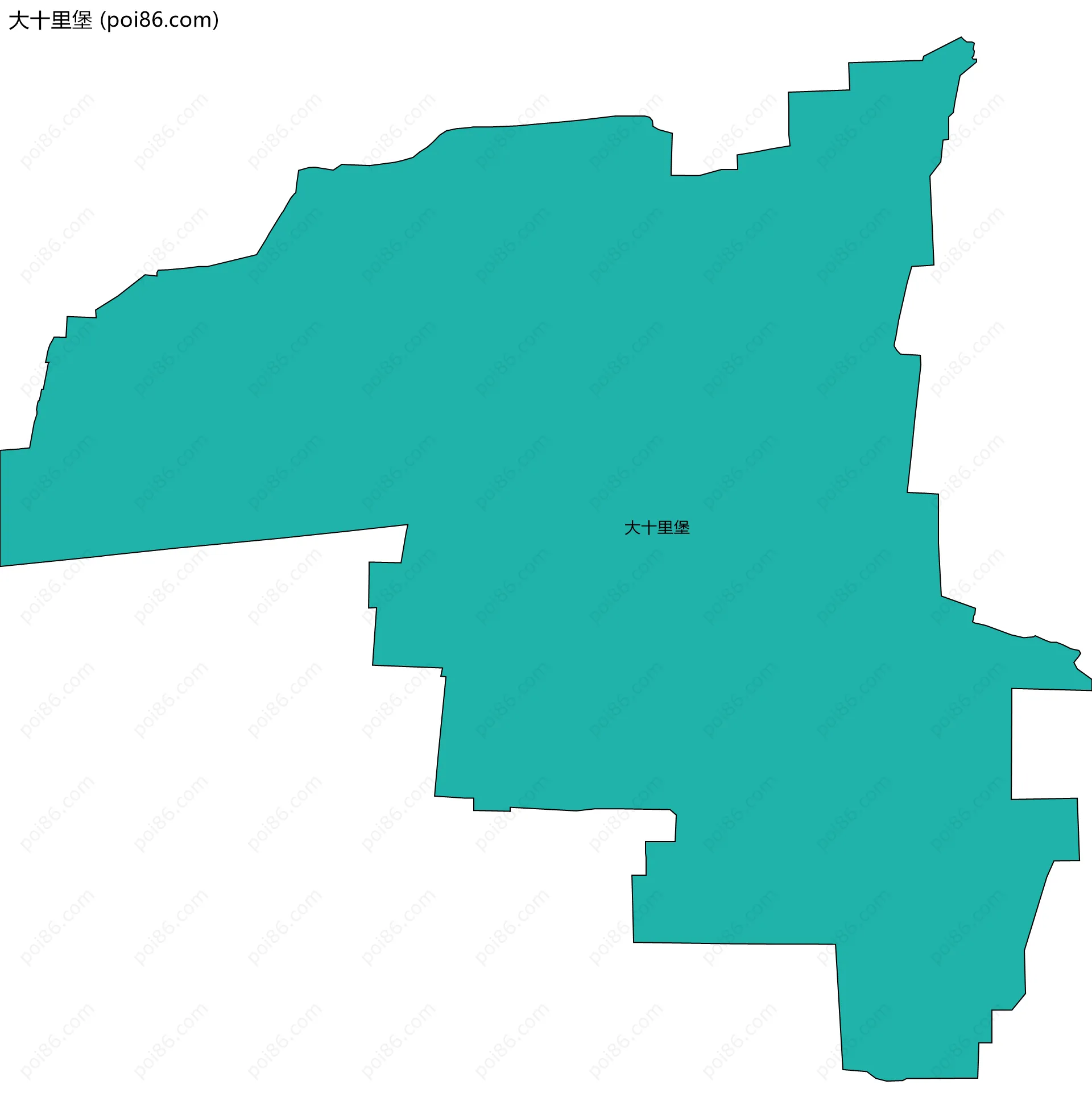 大十里堡边界地图