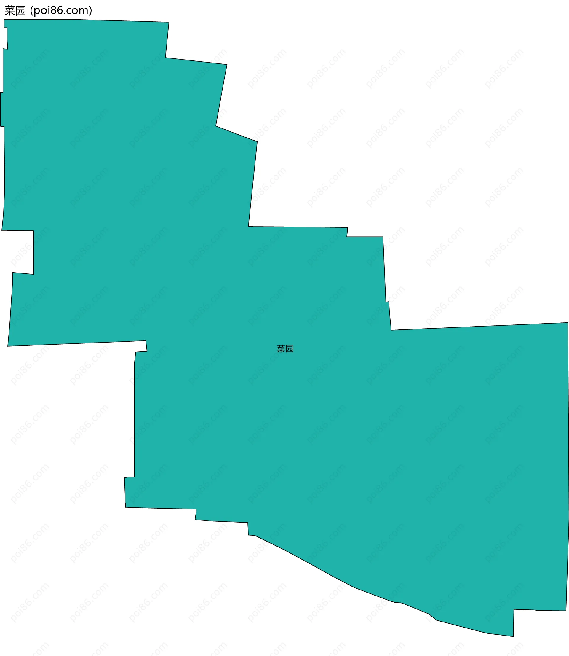 菜园边界地图