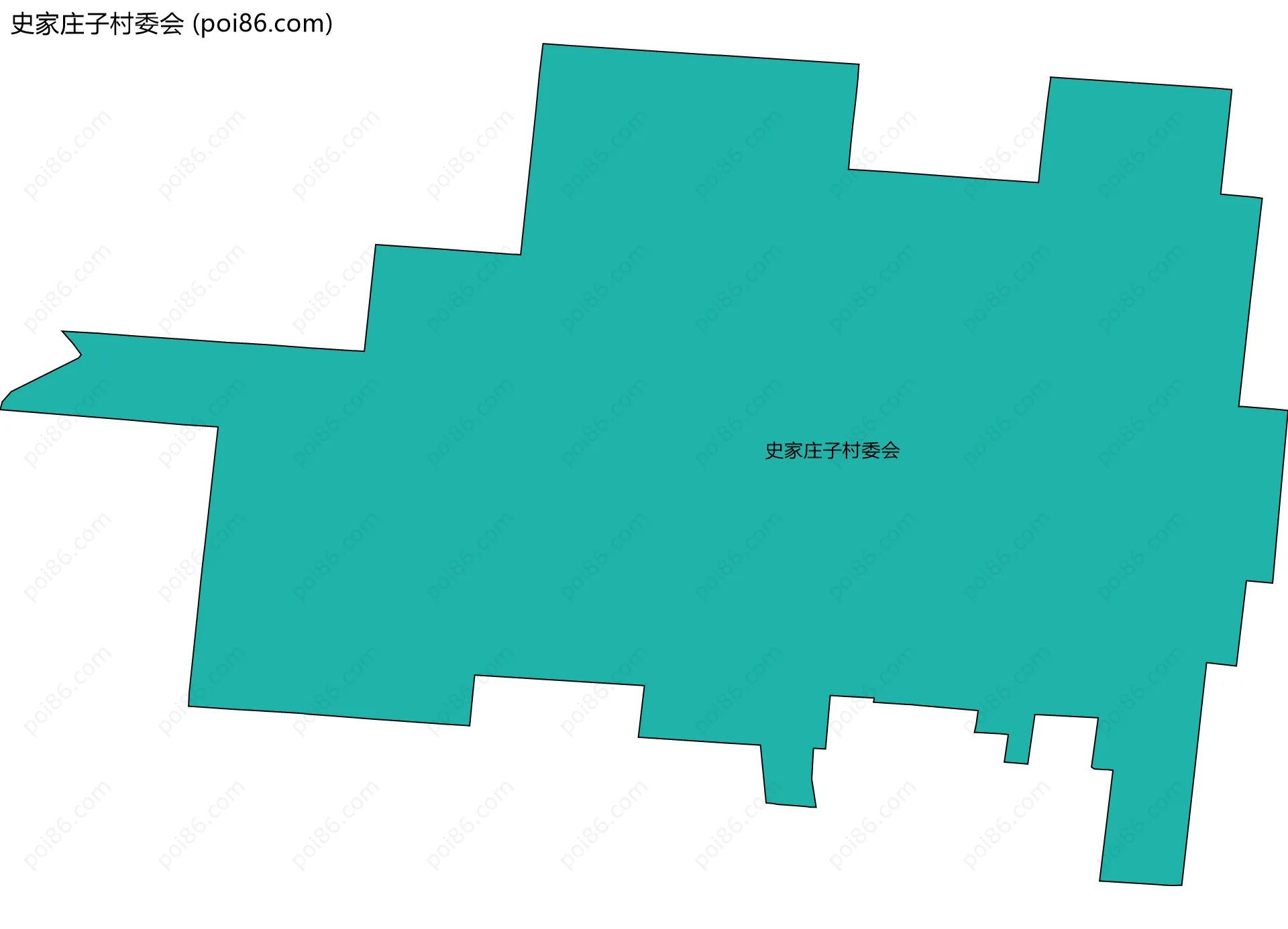 史家庄子村委会边界地图