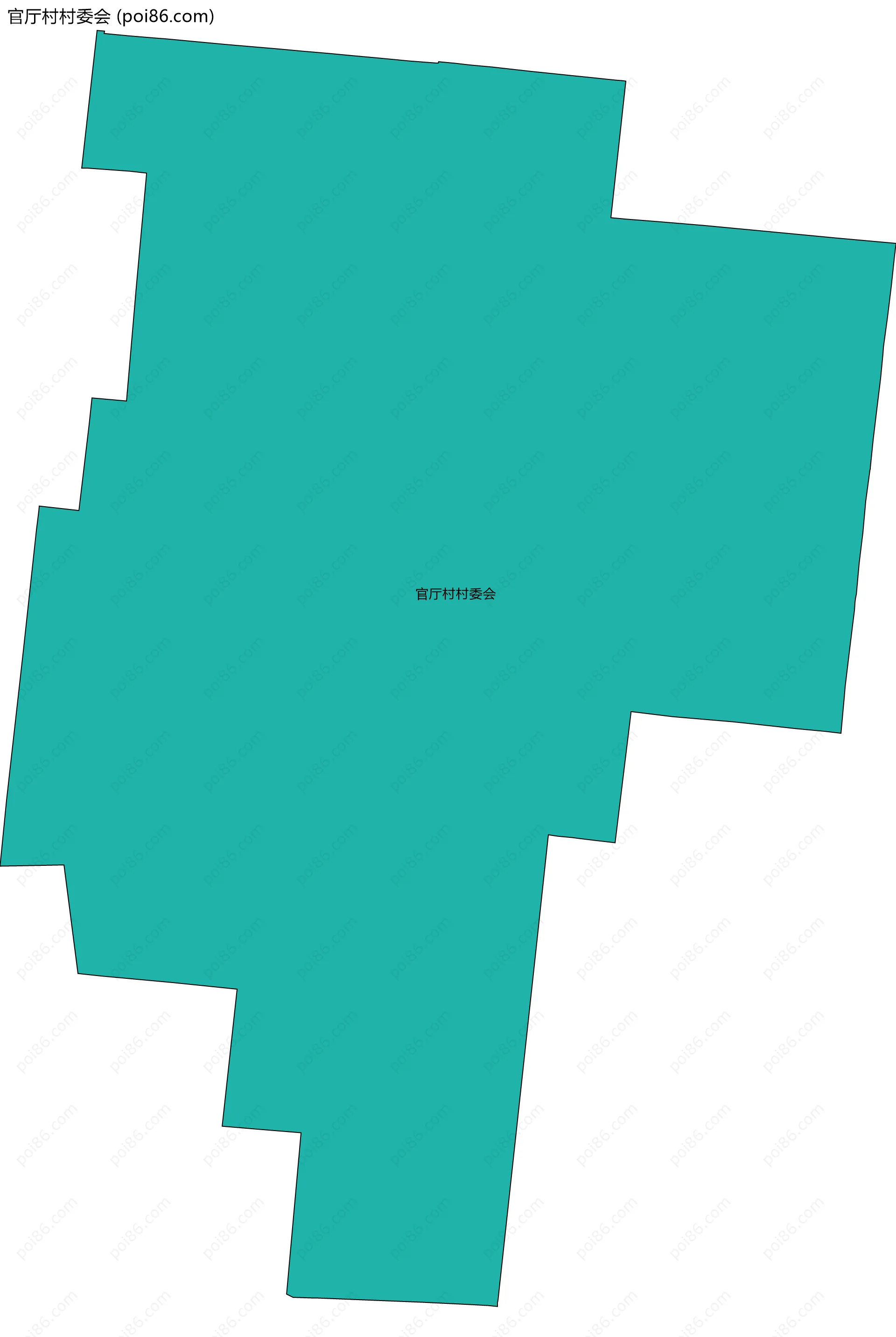 官厅村村委会边界地图