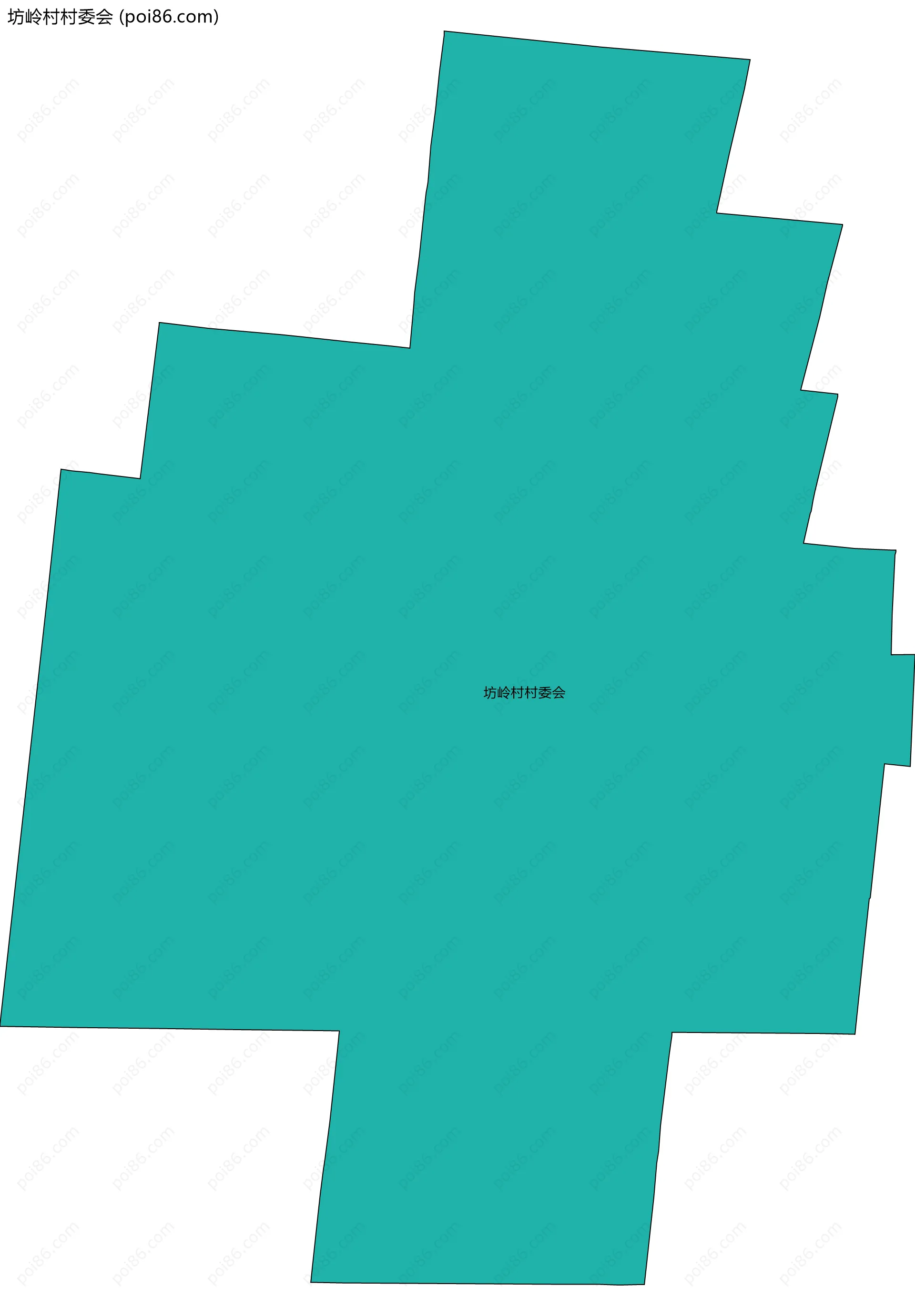 坊岭村村委会边界地图