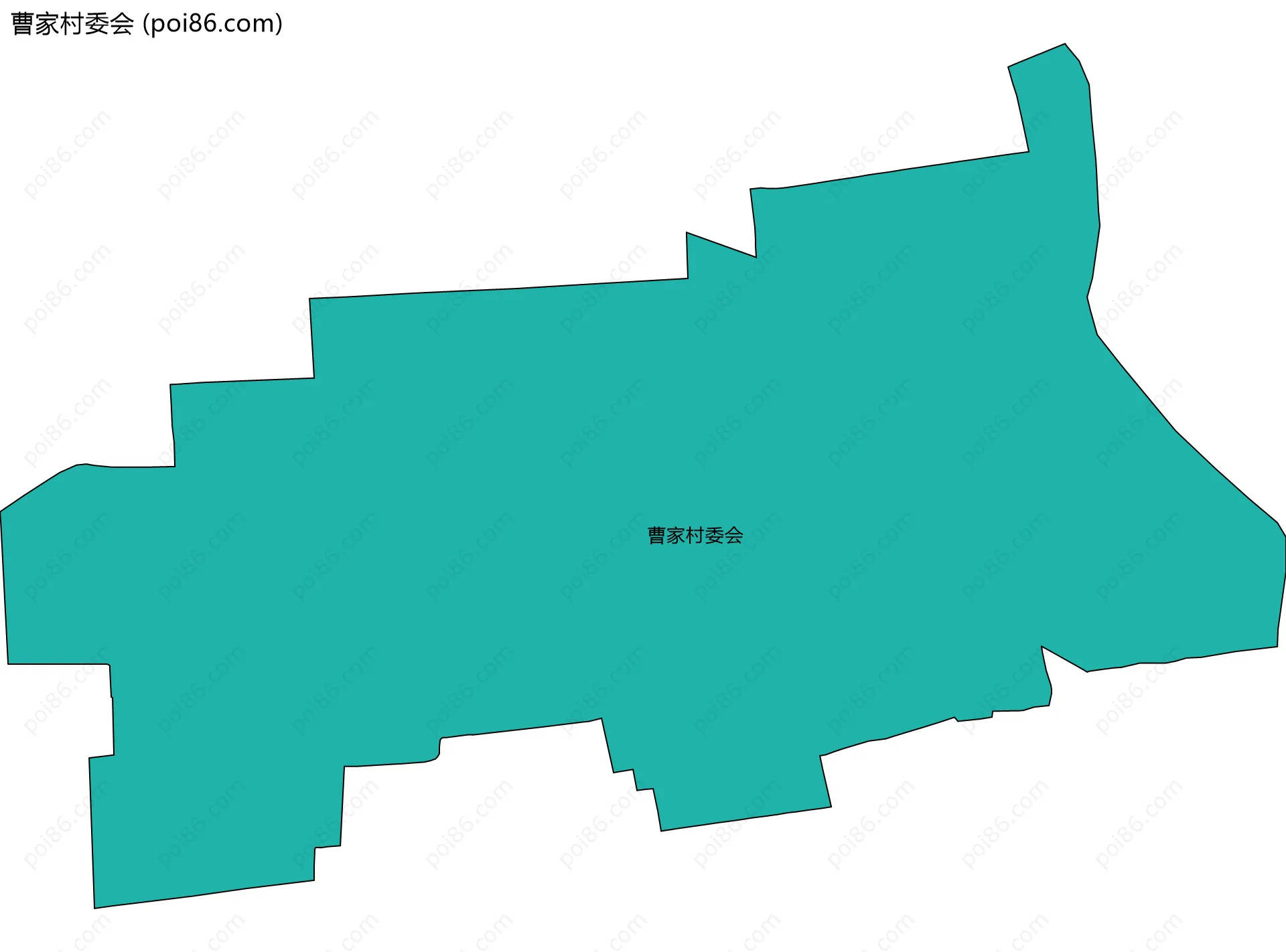 曹家村委会边界地图