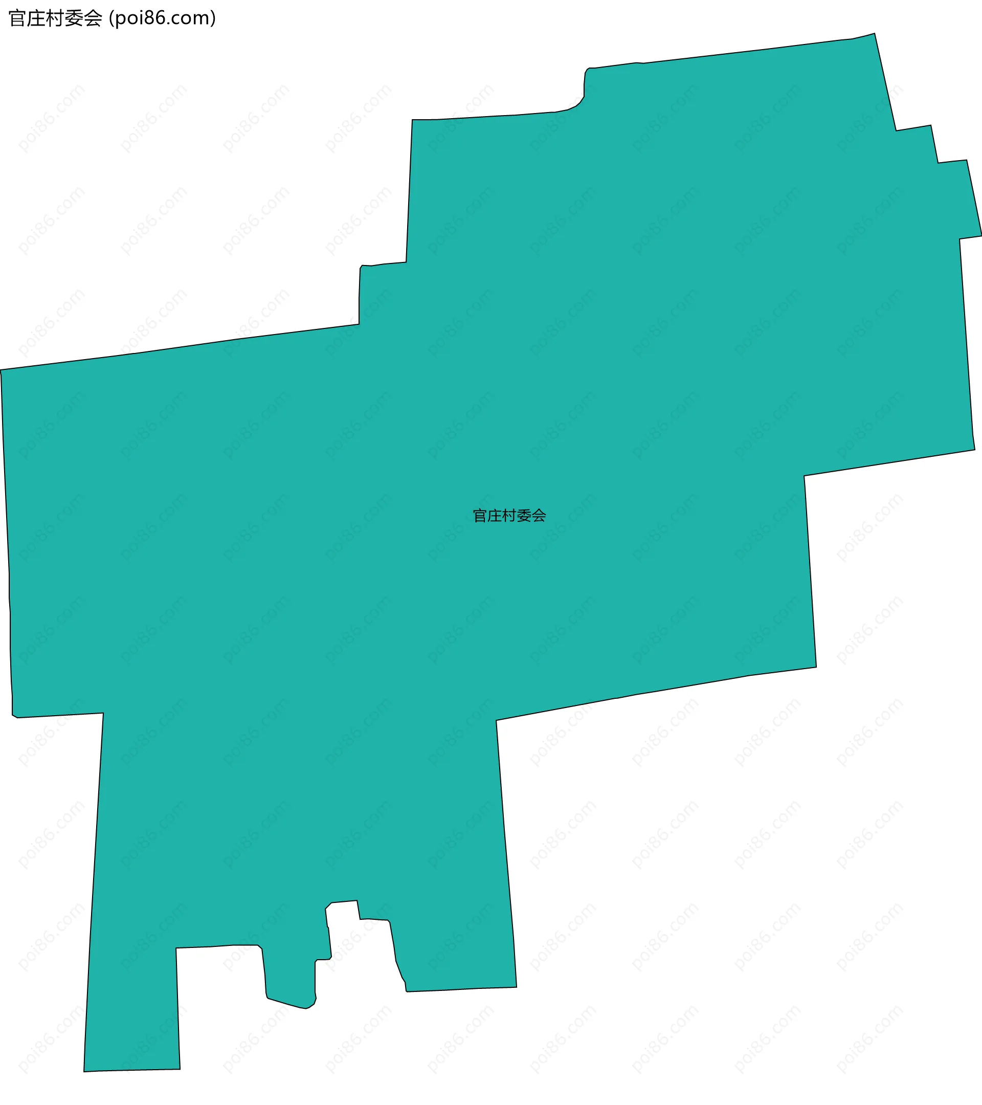 官庄村委会边界地图