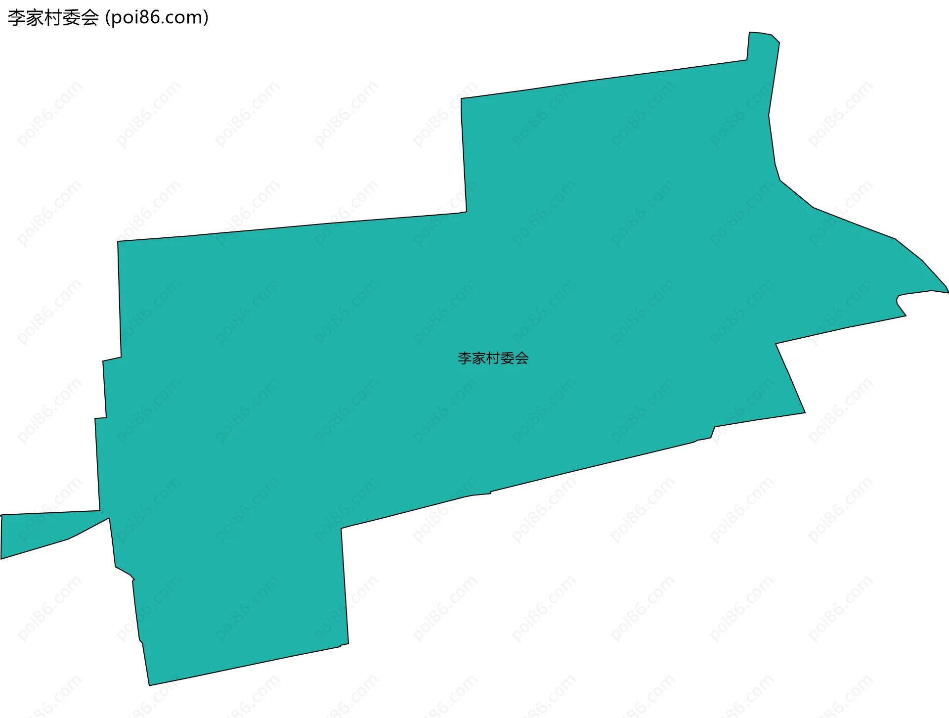 李家村委会边界地图