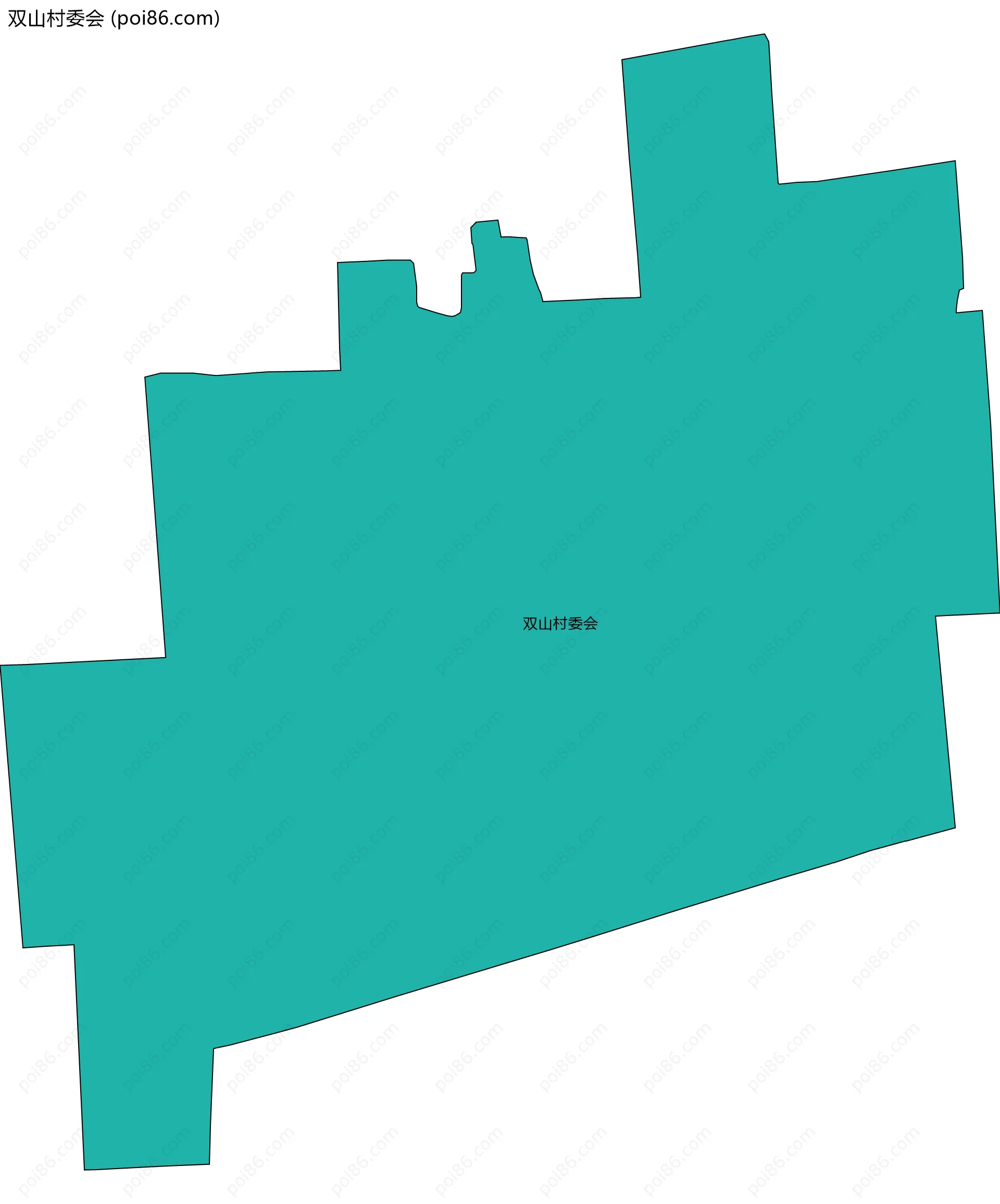 双山村委会边界地图